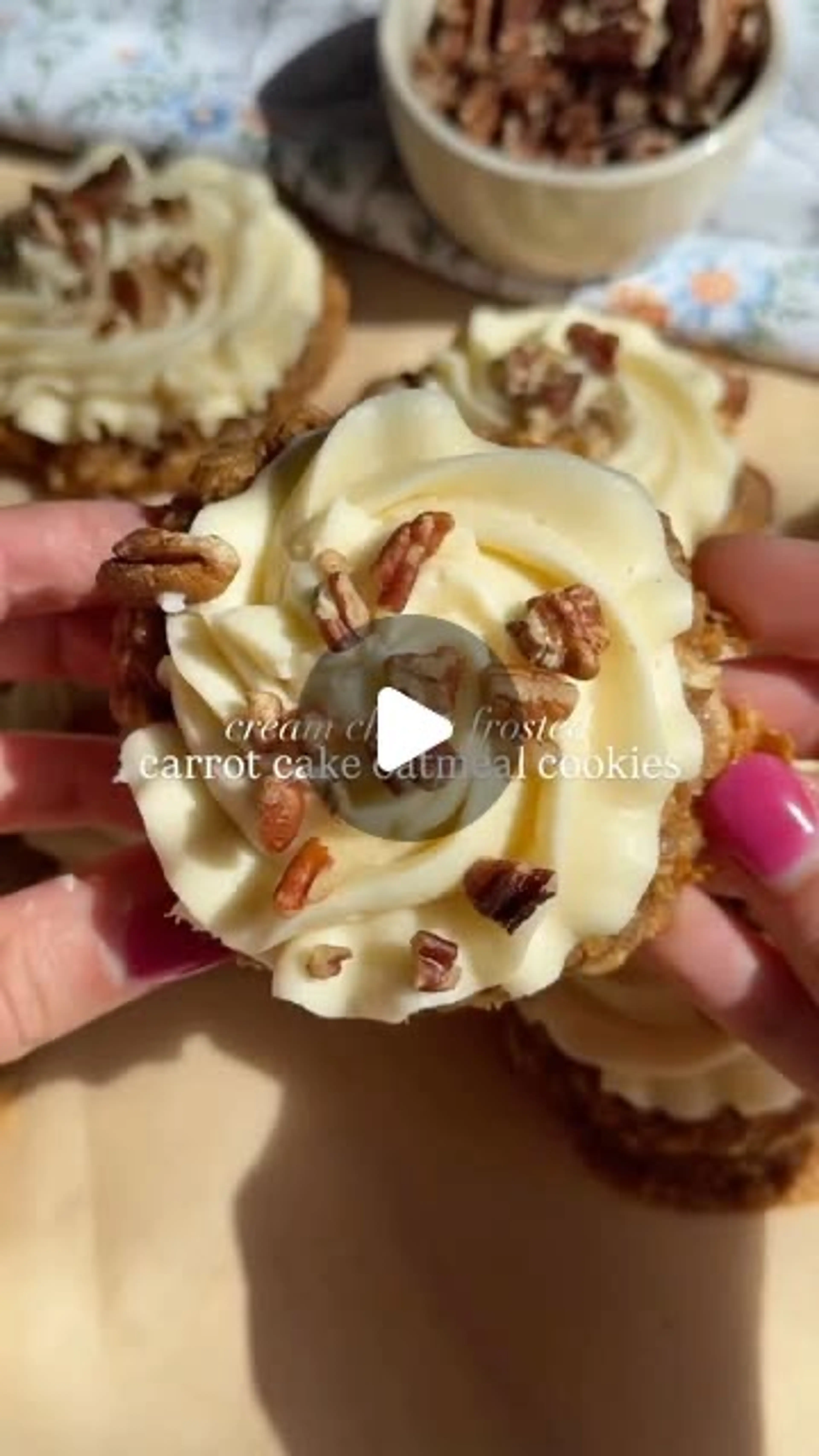 Carrot Cake Oatmeal Cookies