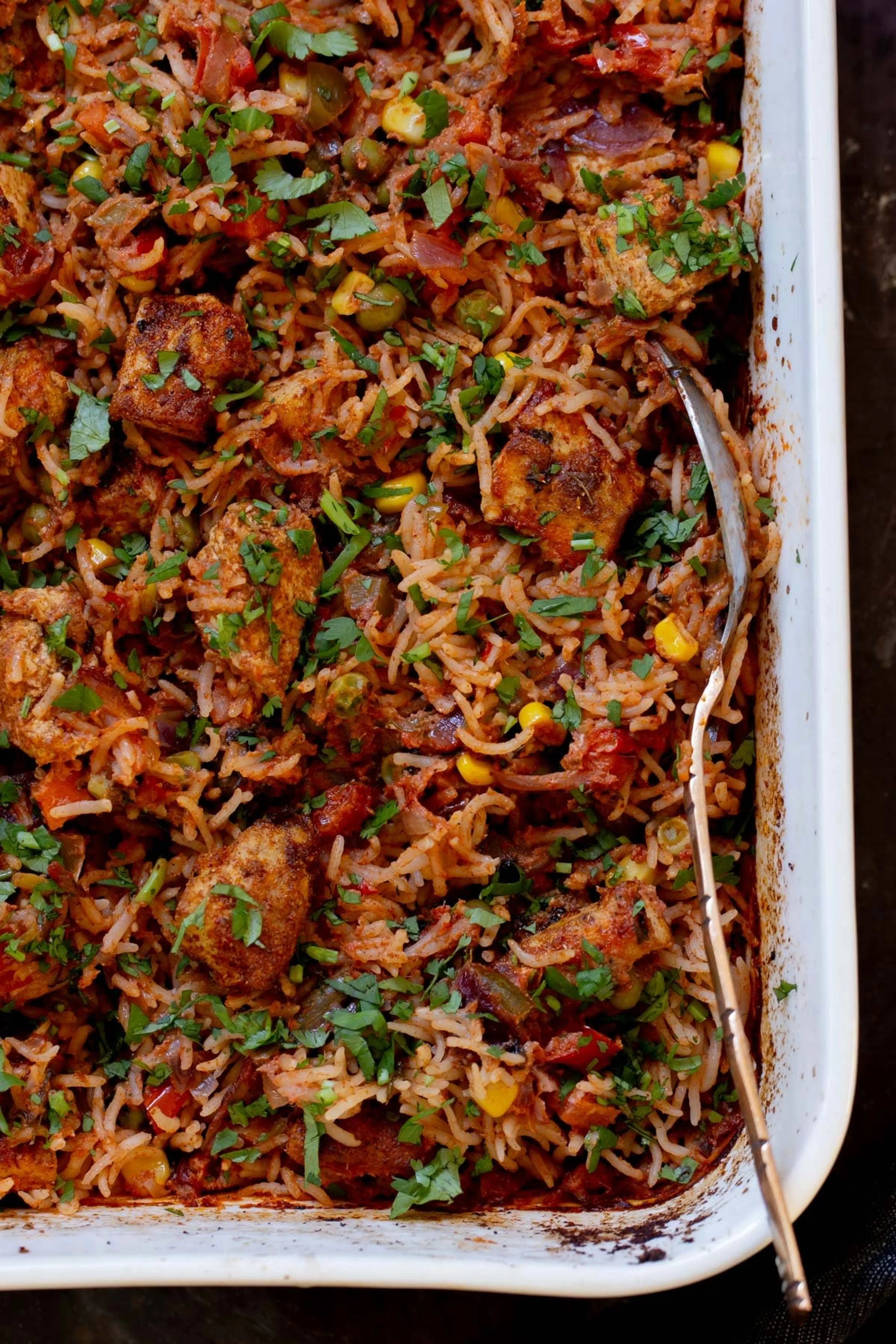 Tikka Masala Rice Bake