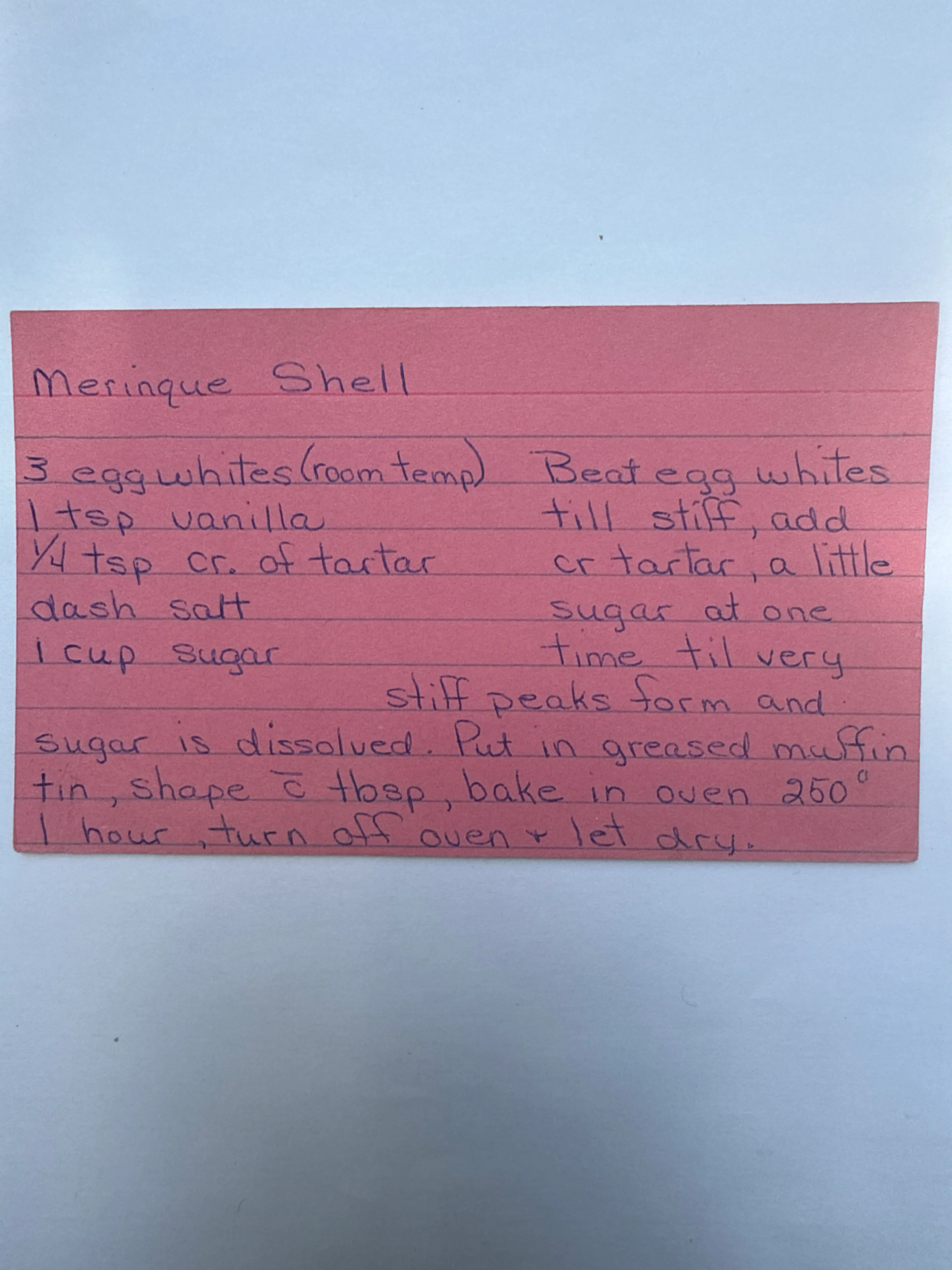 Meringue Shell