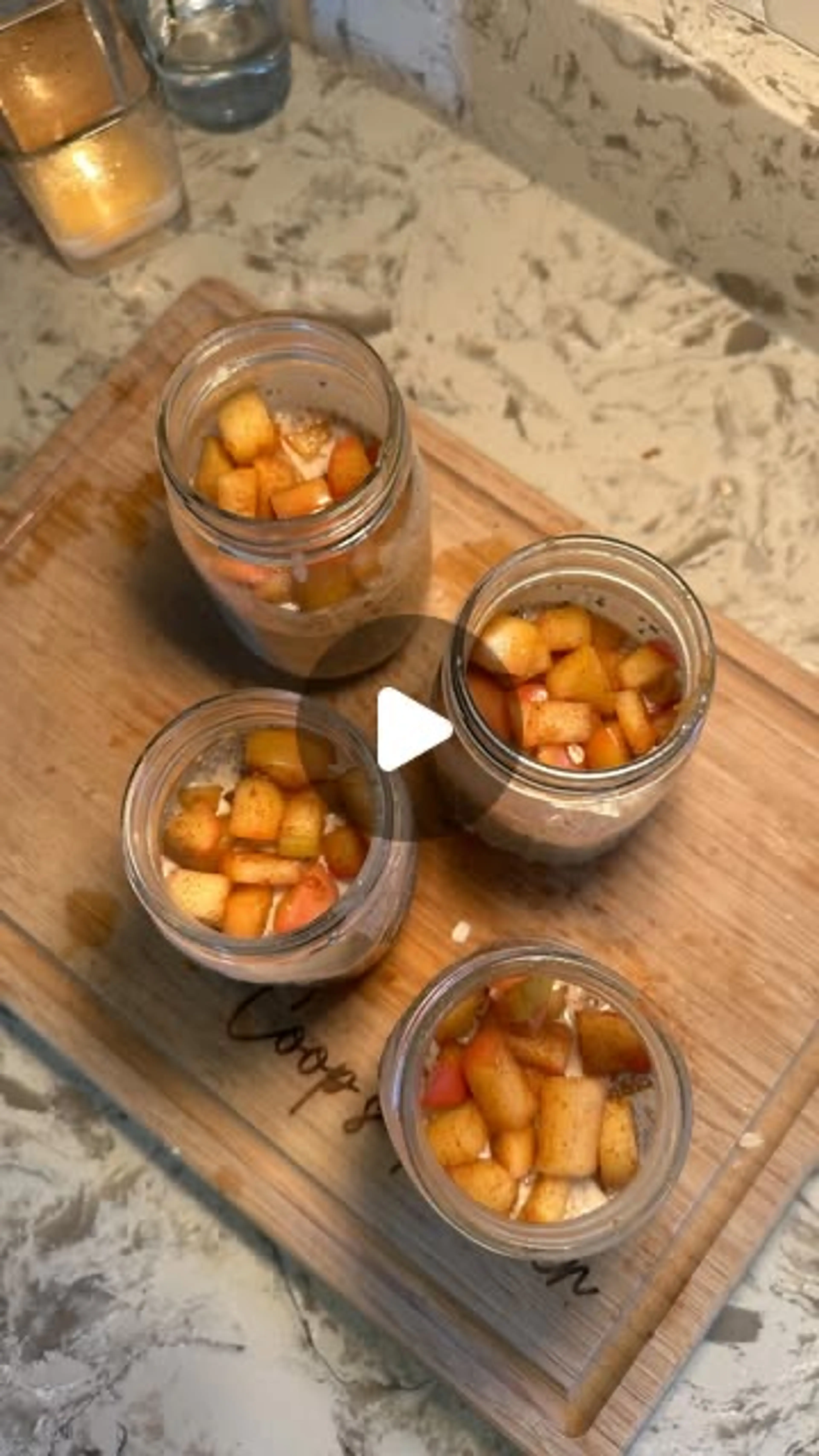 Caramel Apple Overnight Oats