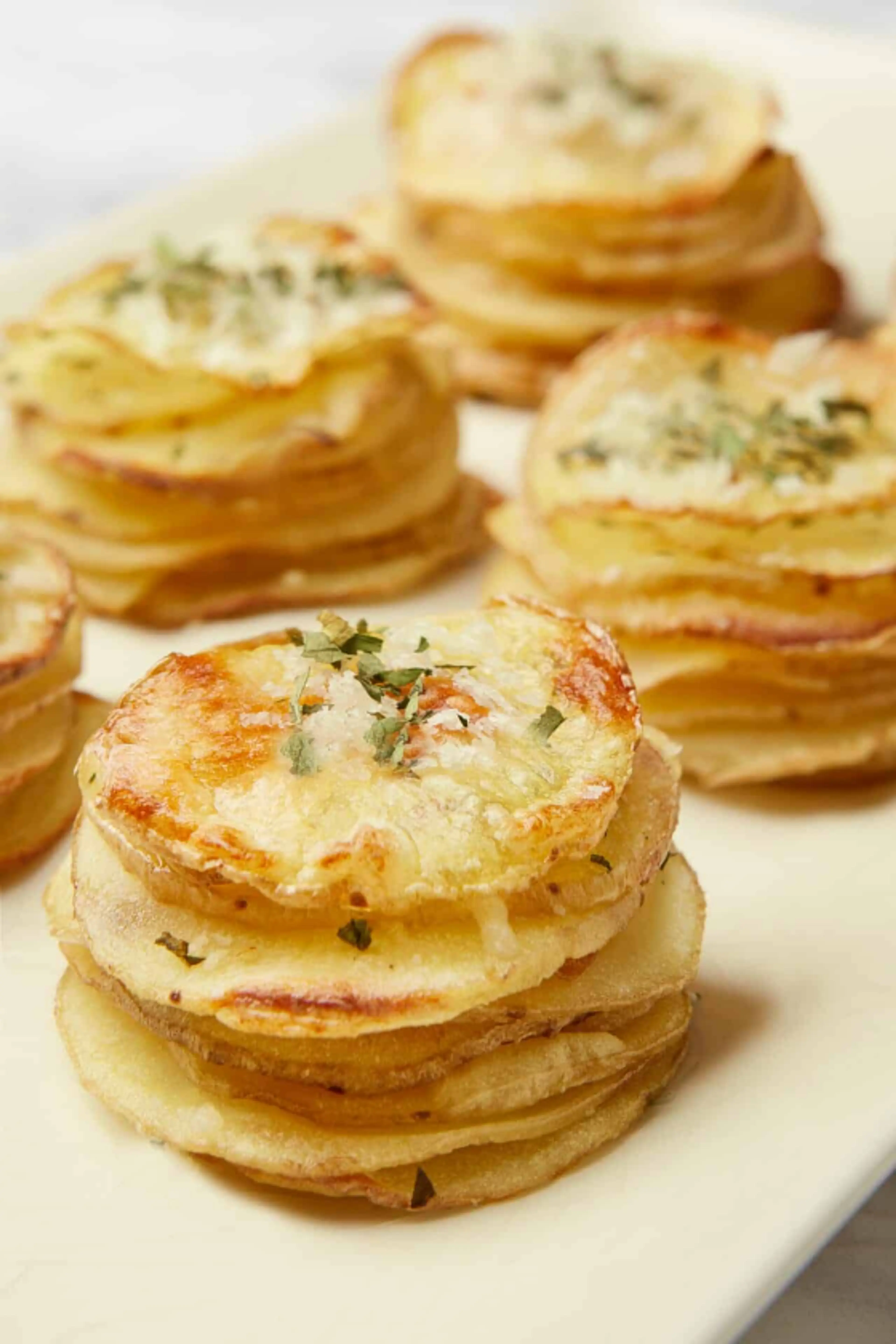 Crispy Muffin Tin Potato Stacks