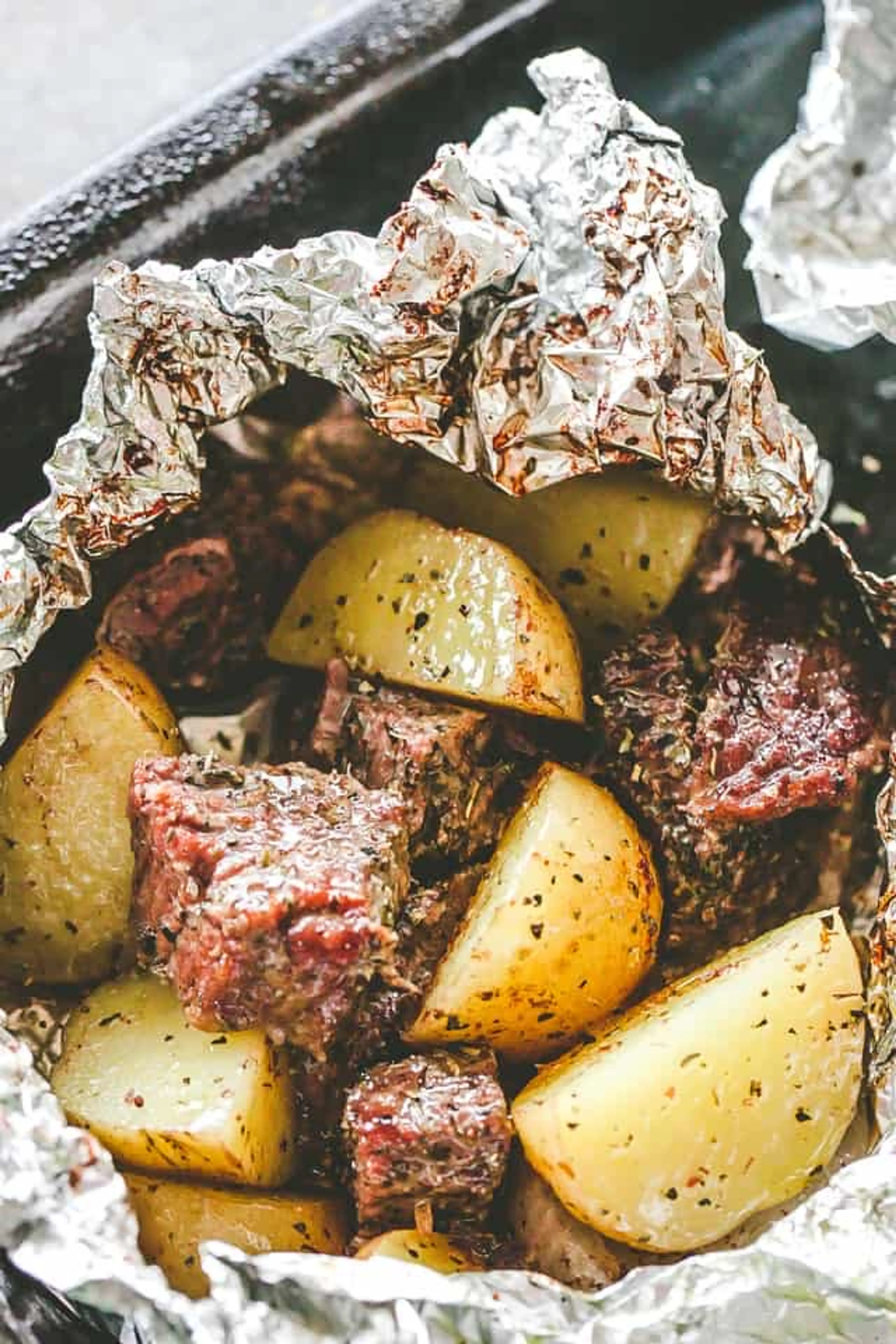 Steak and Potato Foil Packets