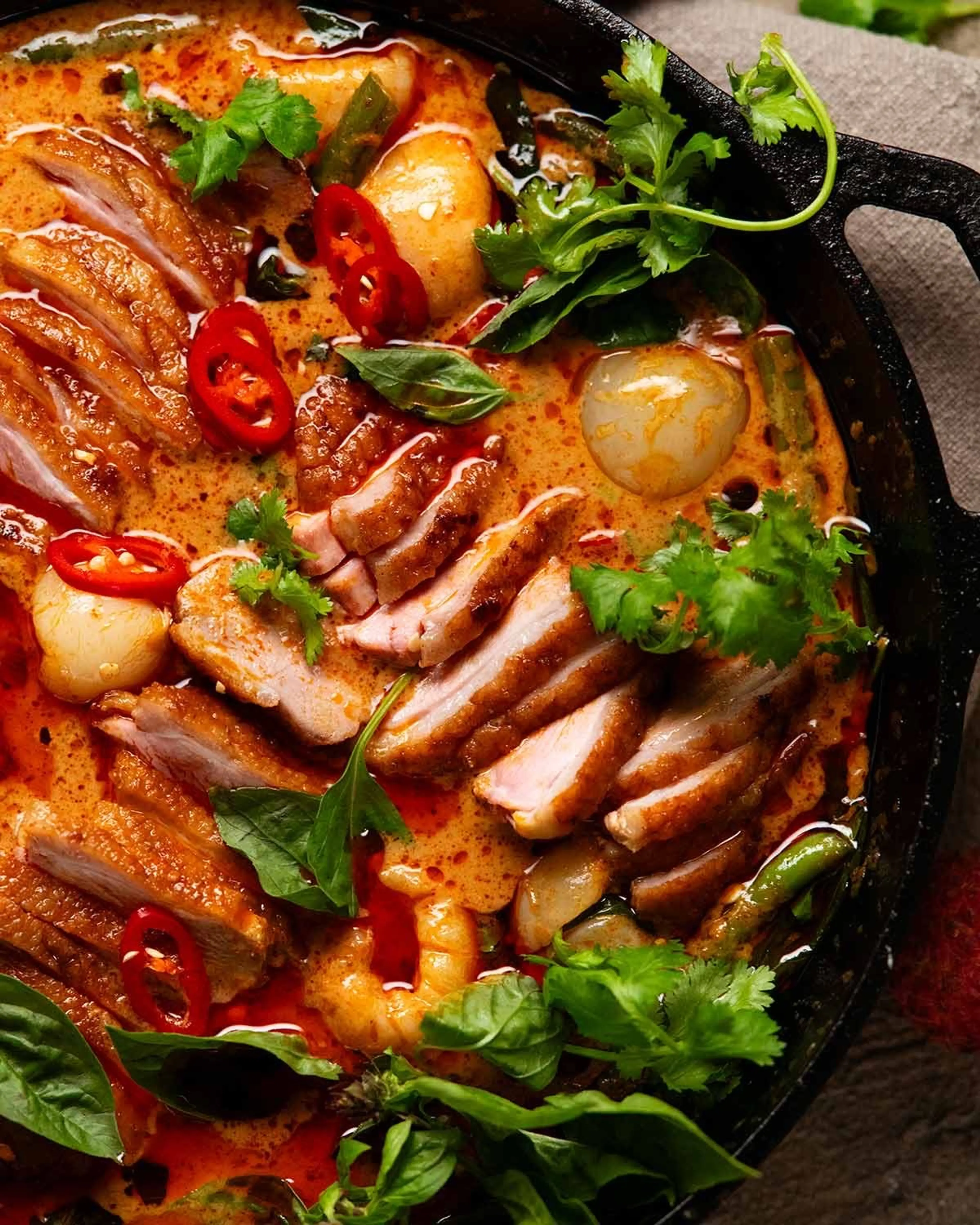 Thai red duck curry