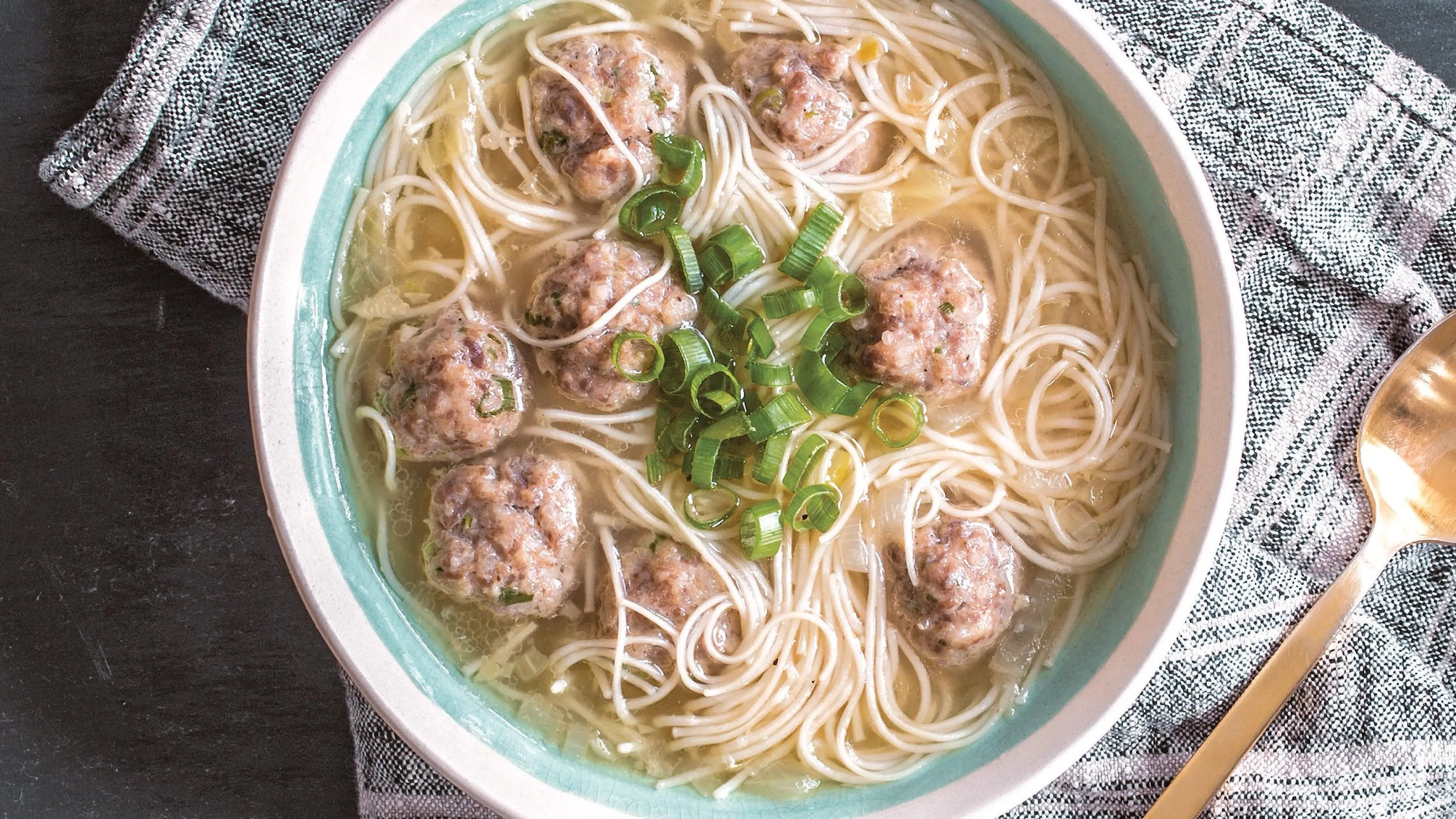Meatballs and Noodle Soup (Almondigas)