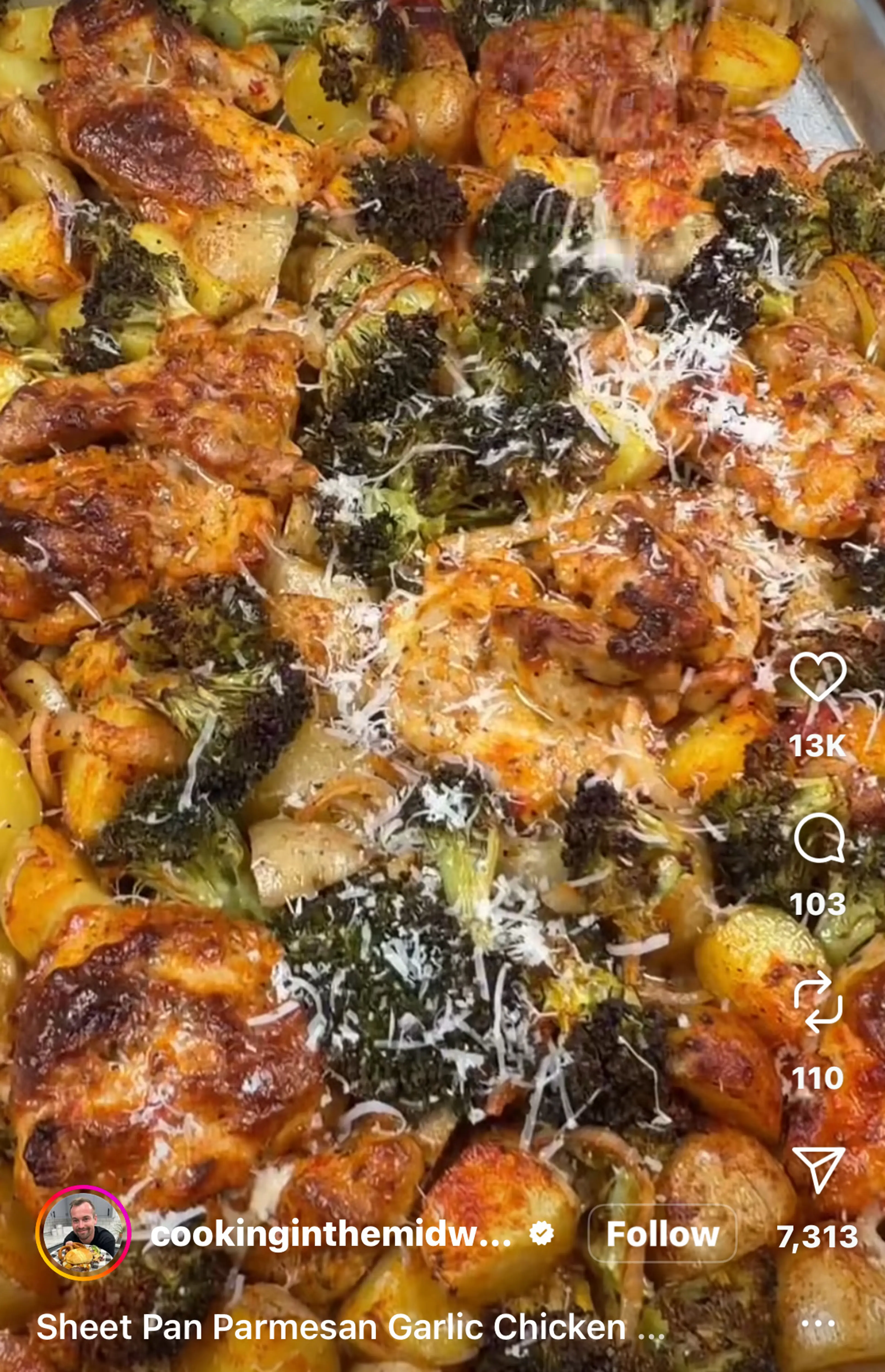 Garlic Parmesan Chicken Sheet Pan Dinner!