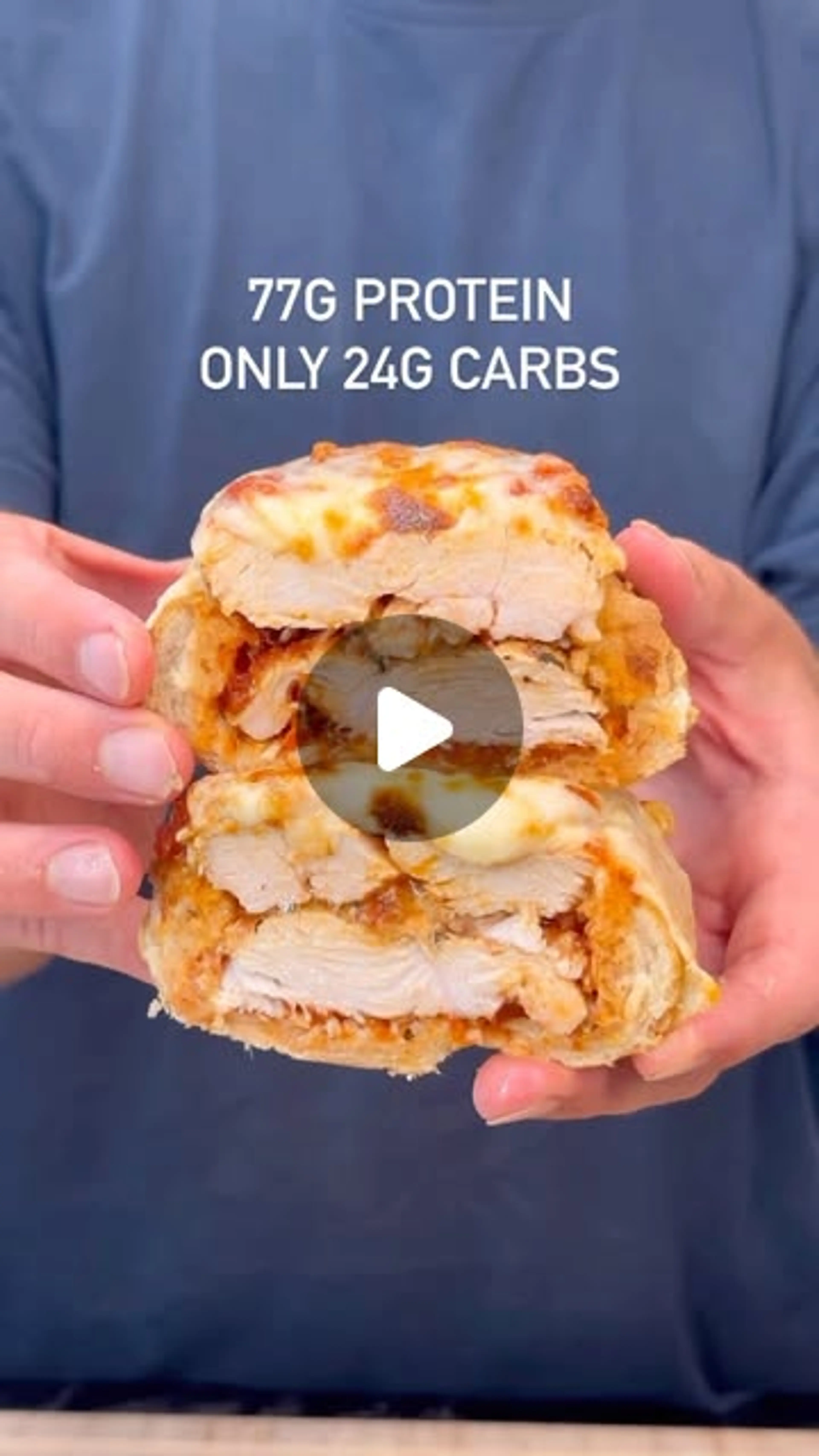 Chicken Parmesan Bread Boat