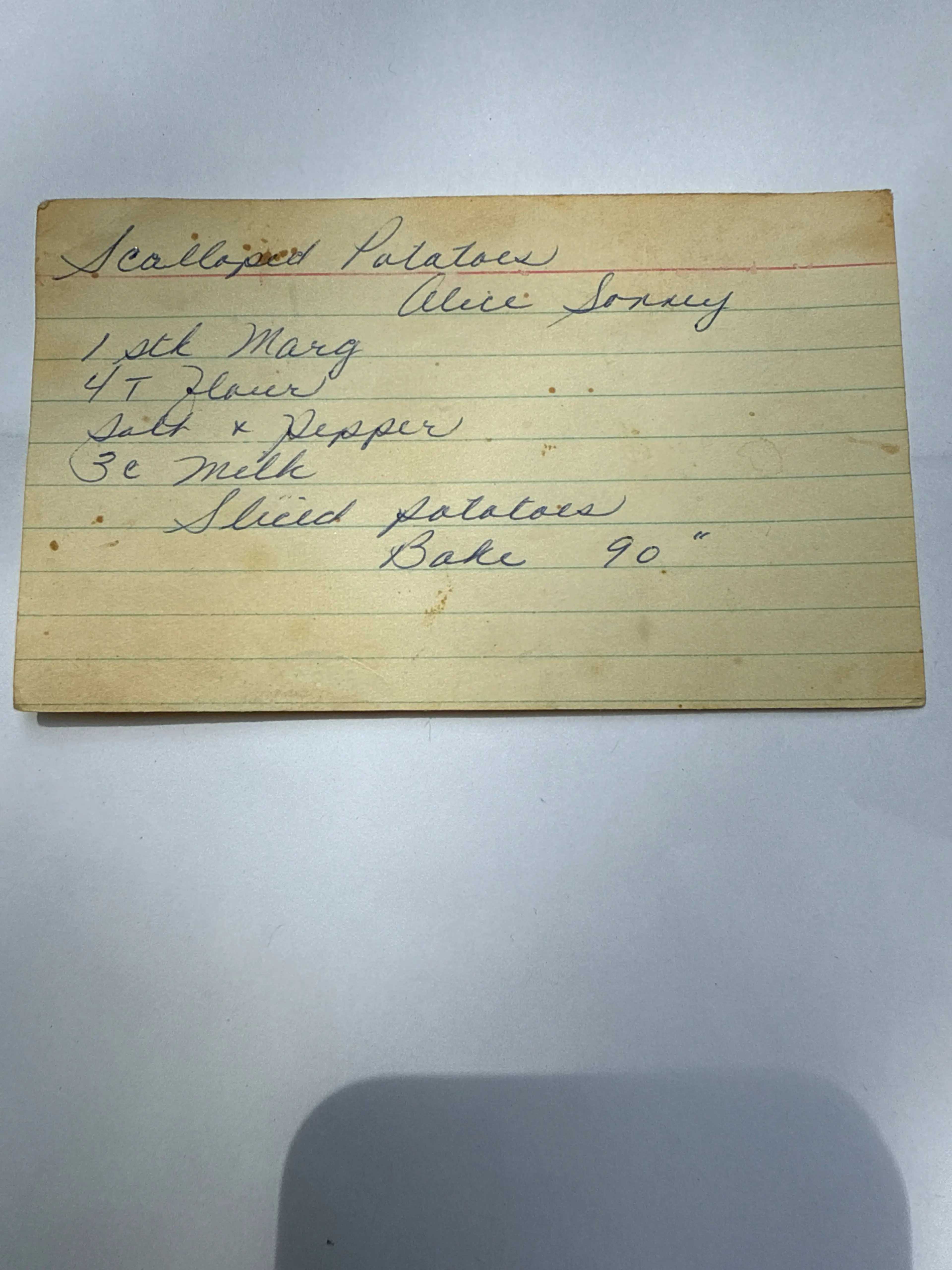 Scalloped Potatoes (Alice Sonney)