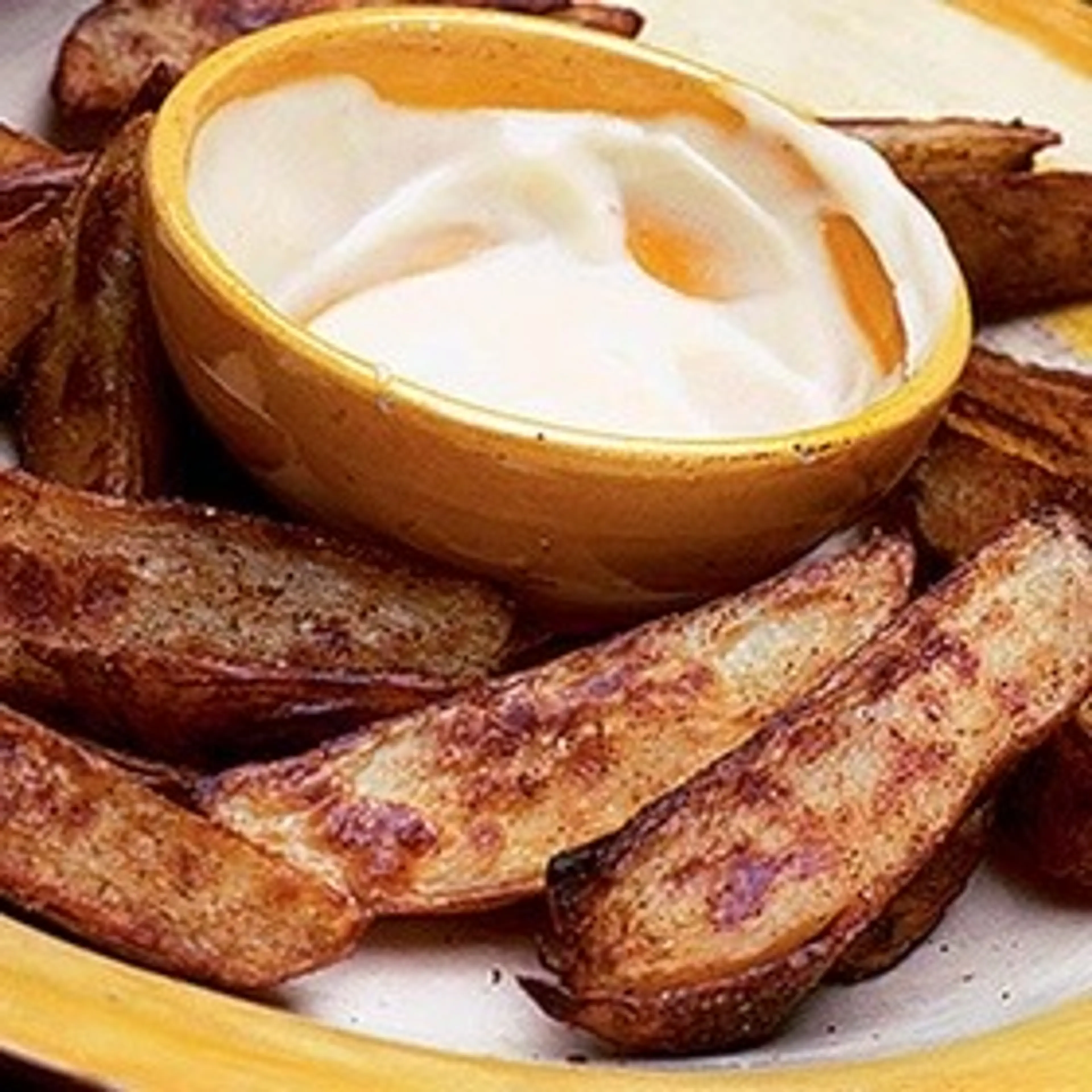 Spiced potato wedges