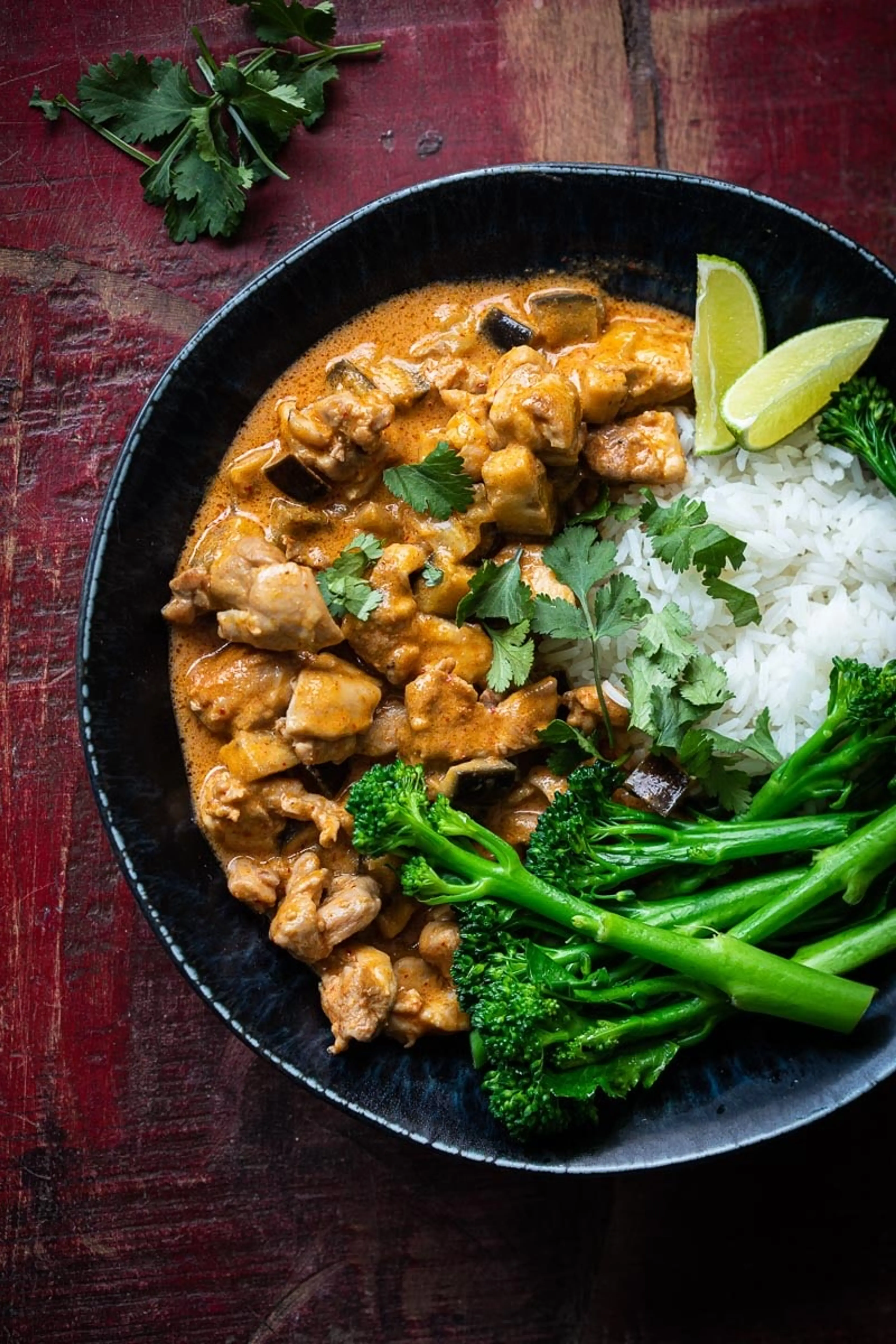 Thaise rode curry met kip