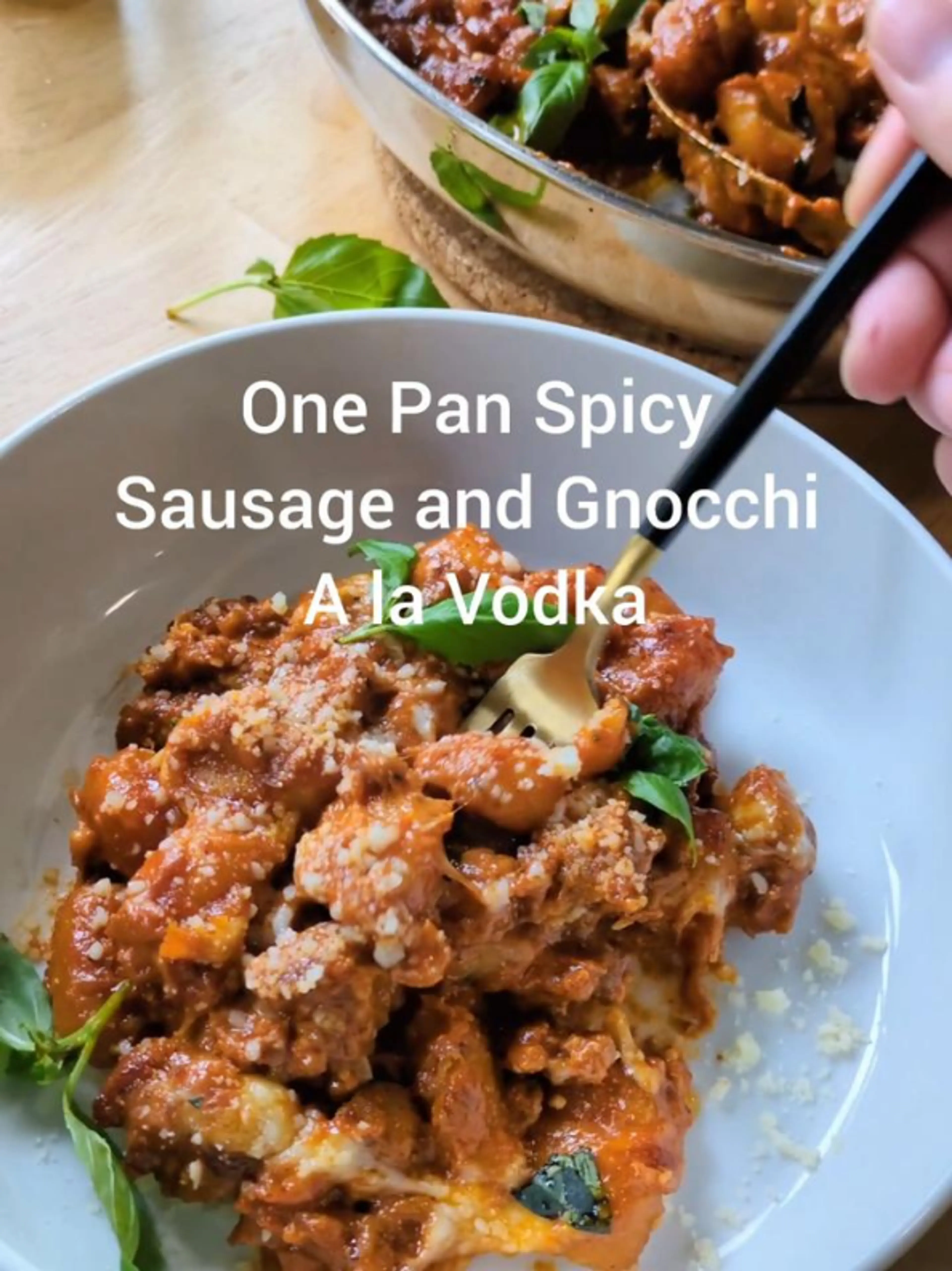One Pan Spicy Gnocchi a La Vodka