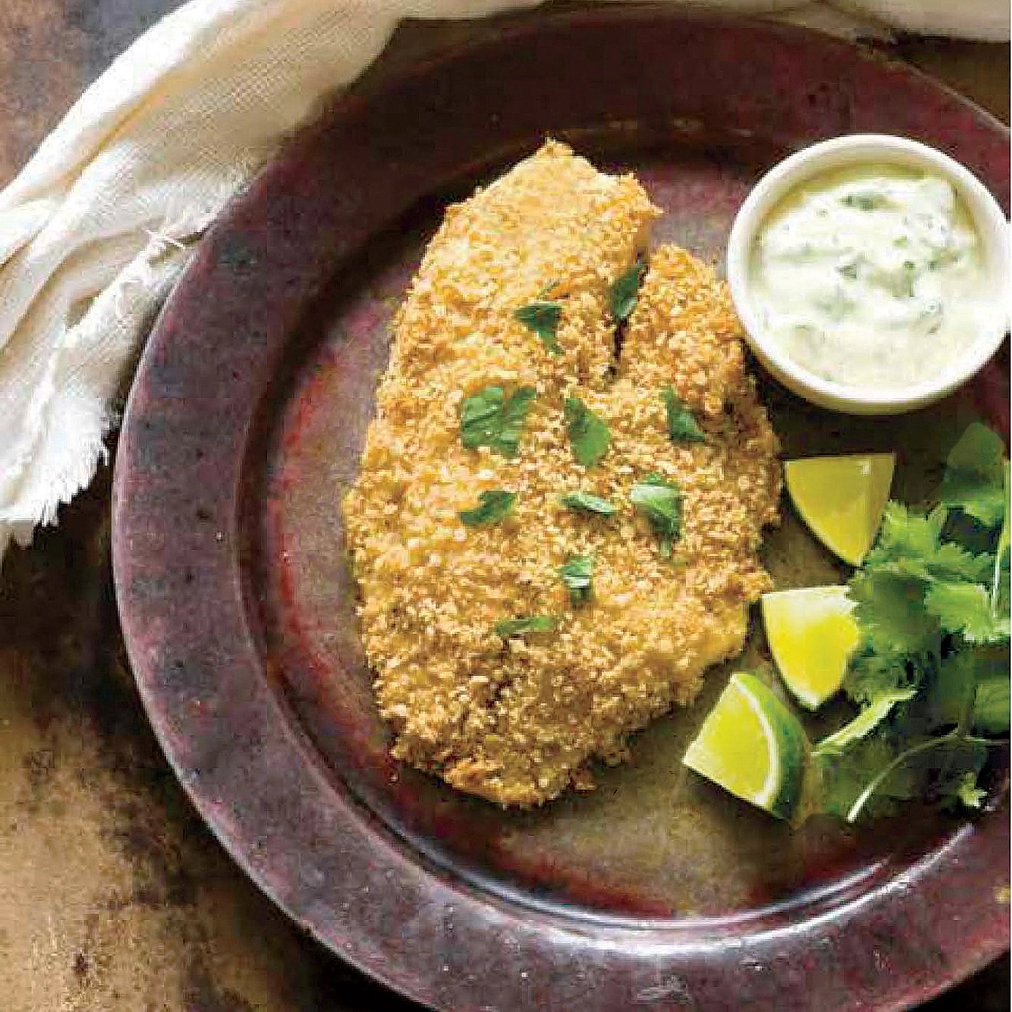 Tortilla-Crusted Tilapia