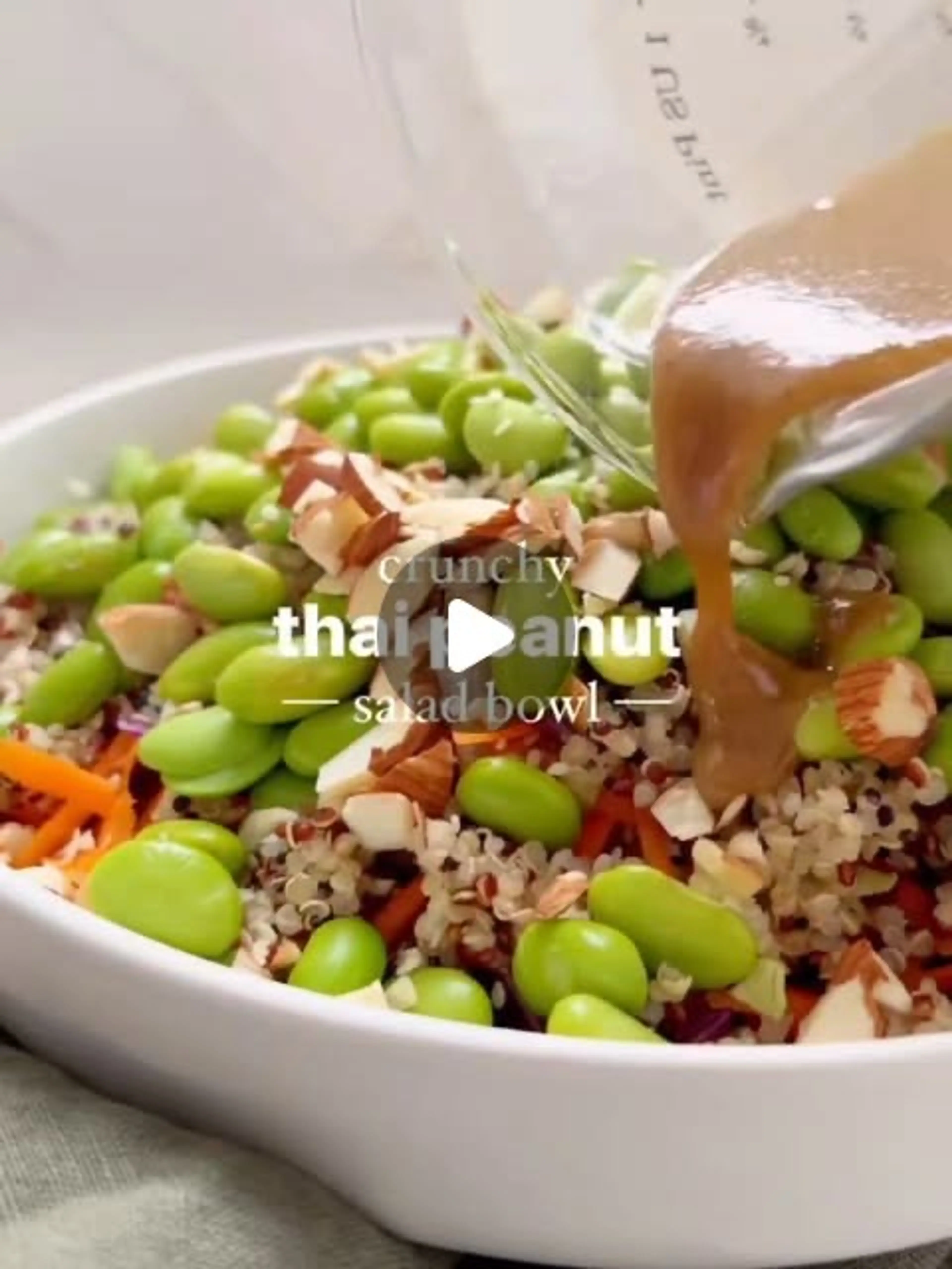 Crunchy Thai Peanut Salad Bowl