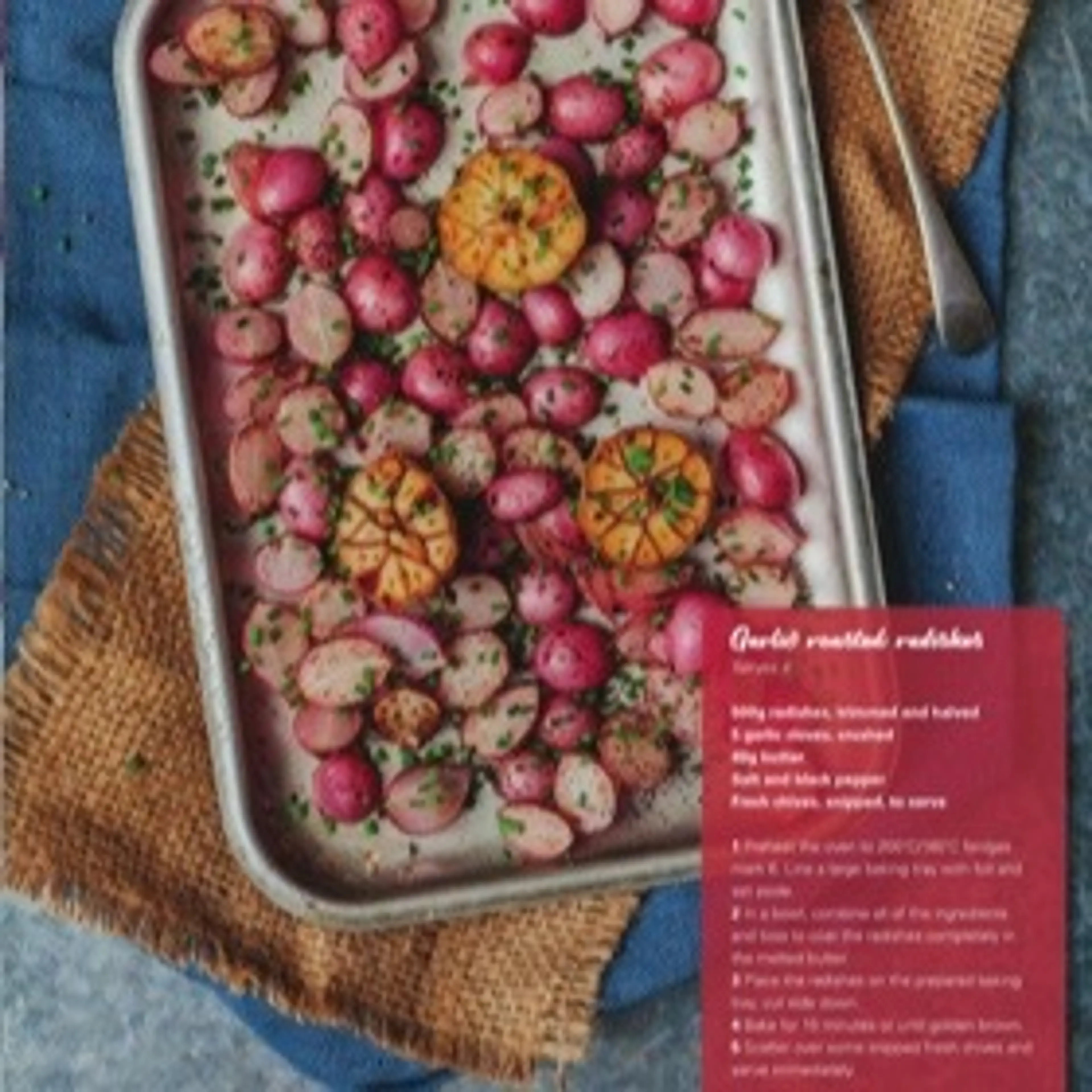 Garlic Roasted Radishes