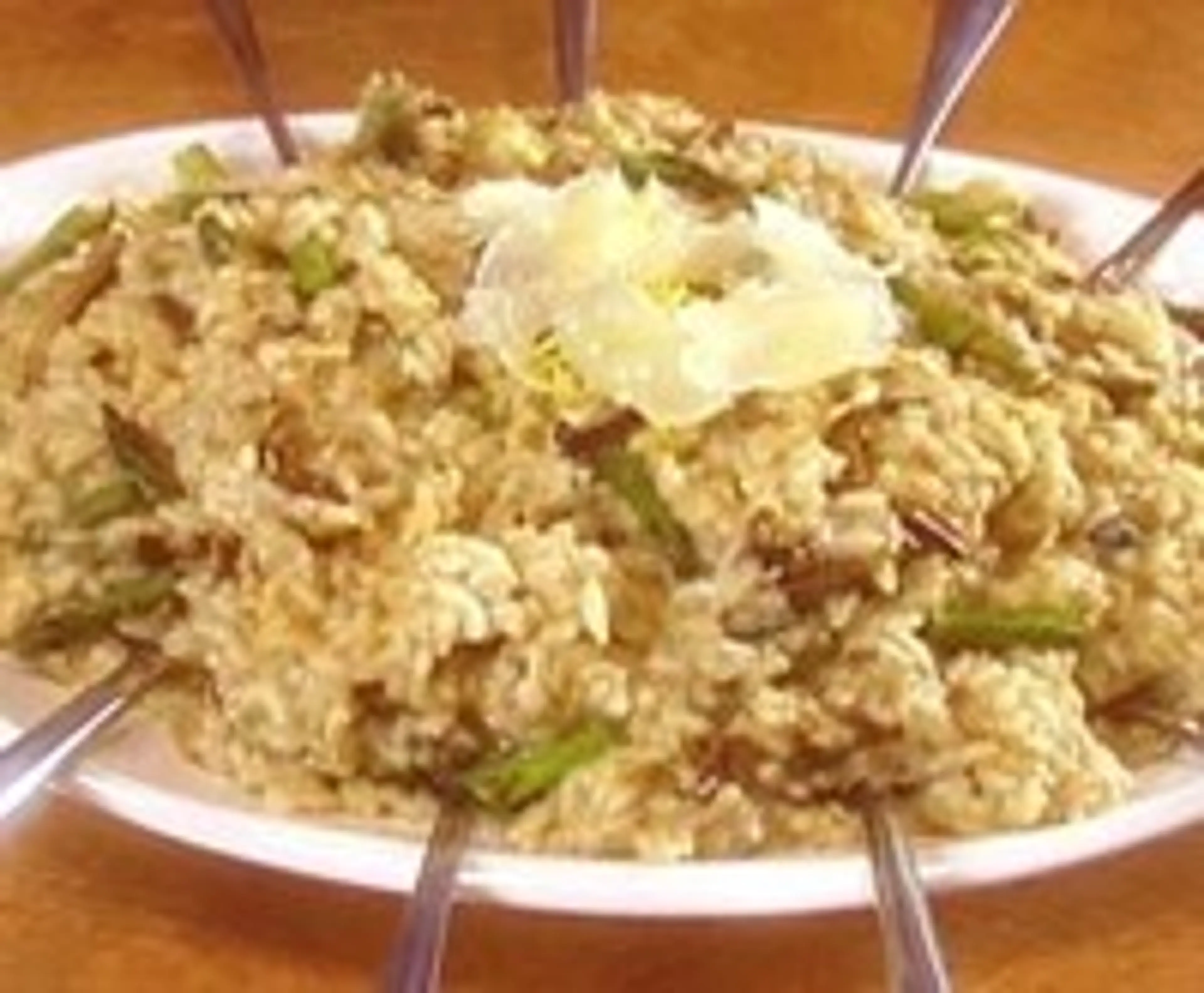 Wild Mushroom and Asparagus Risotto