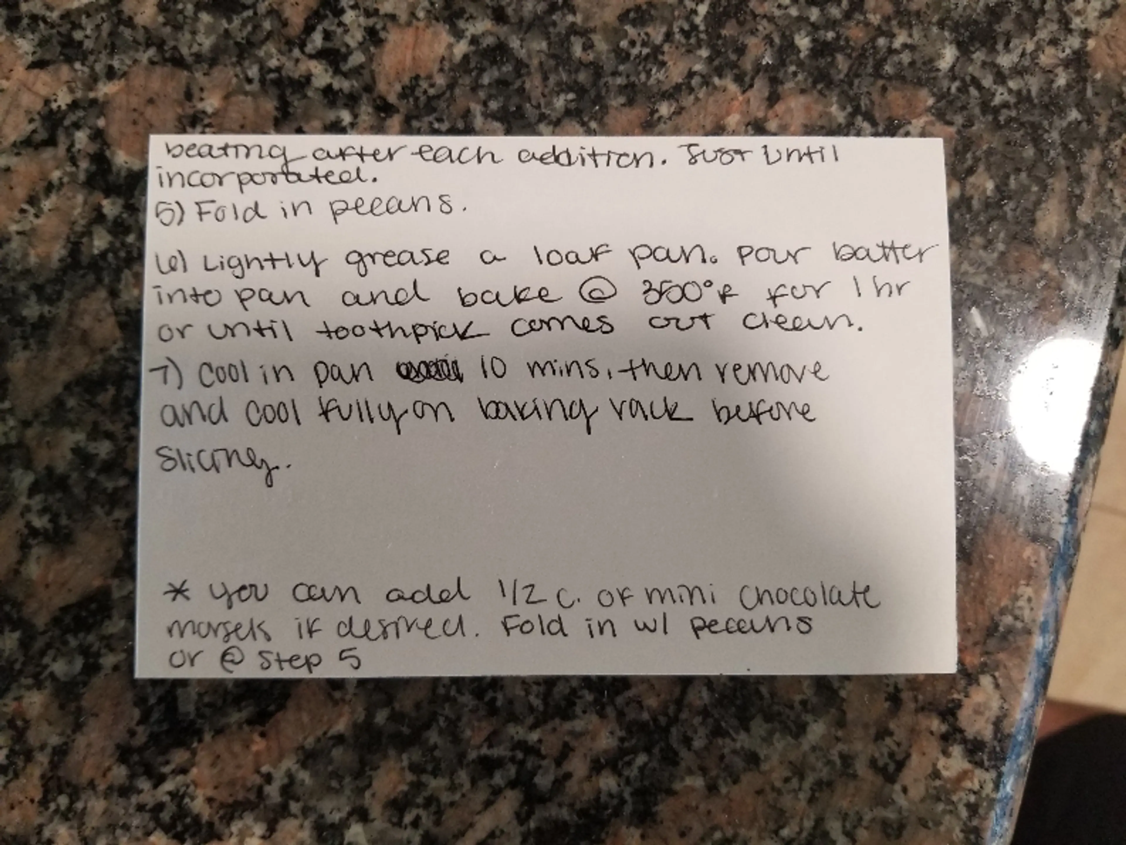 Sam's Buttermilk Banana Bread