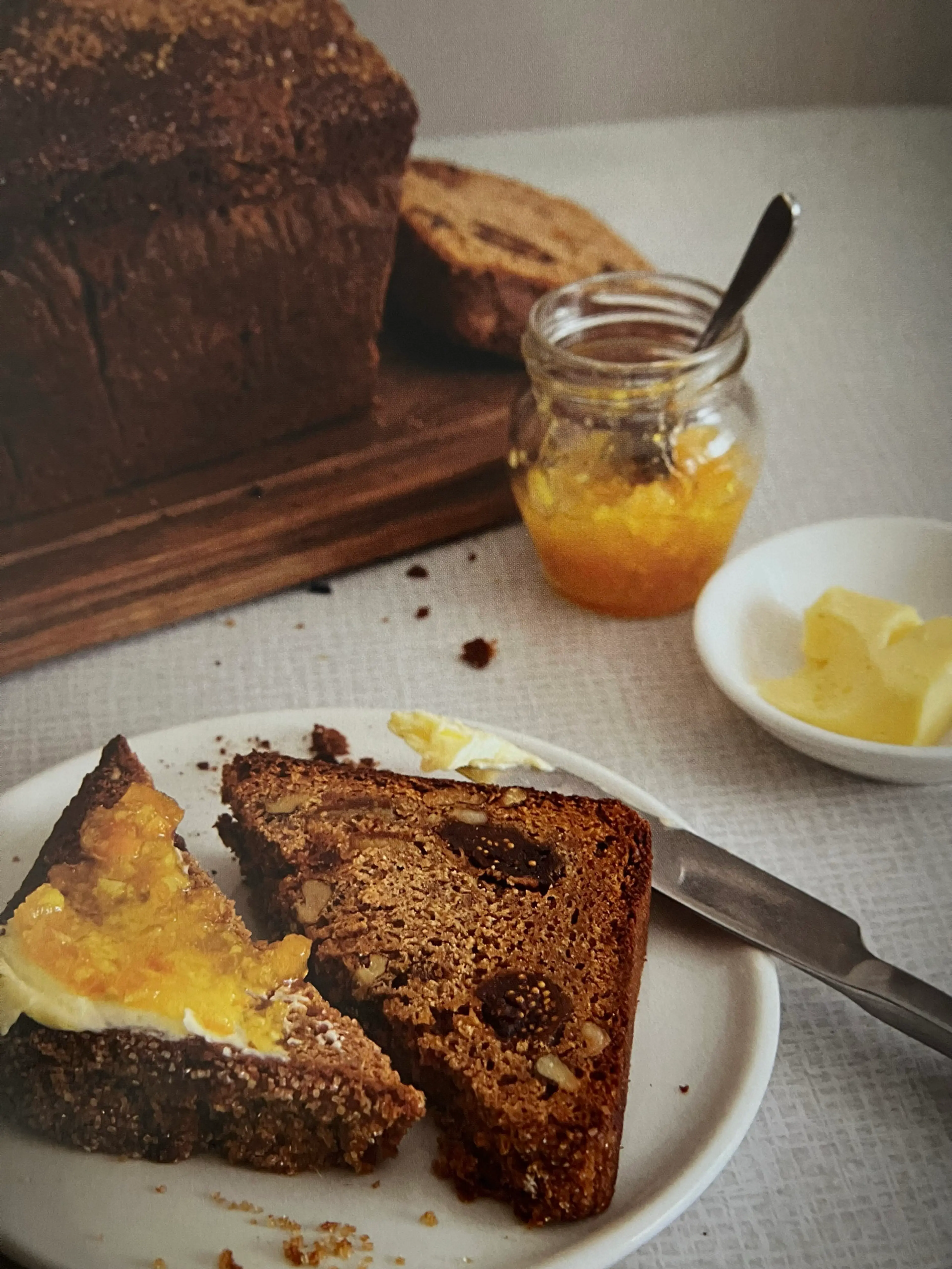 Fig, Orange & Walnut Loaf Cake