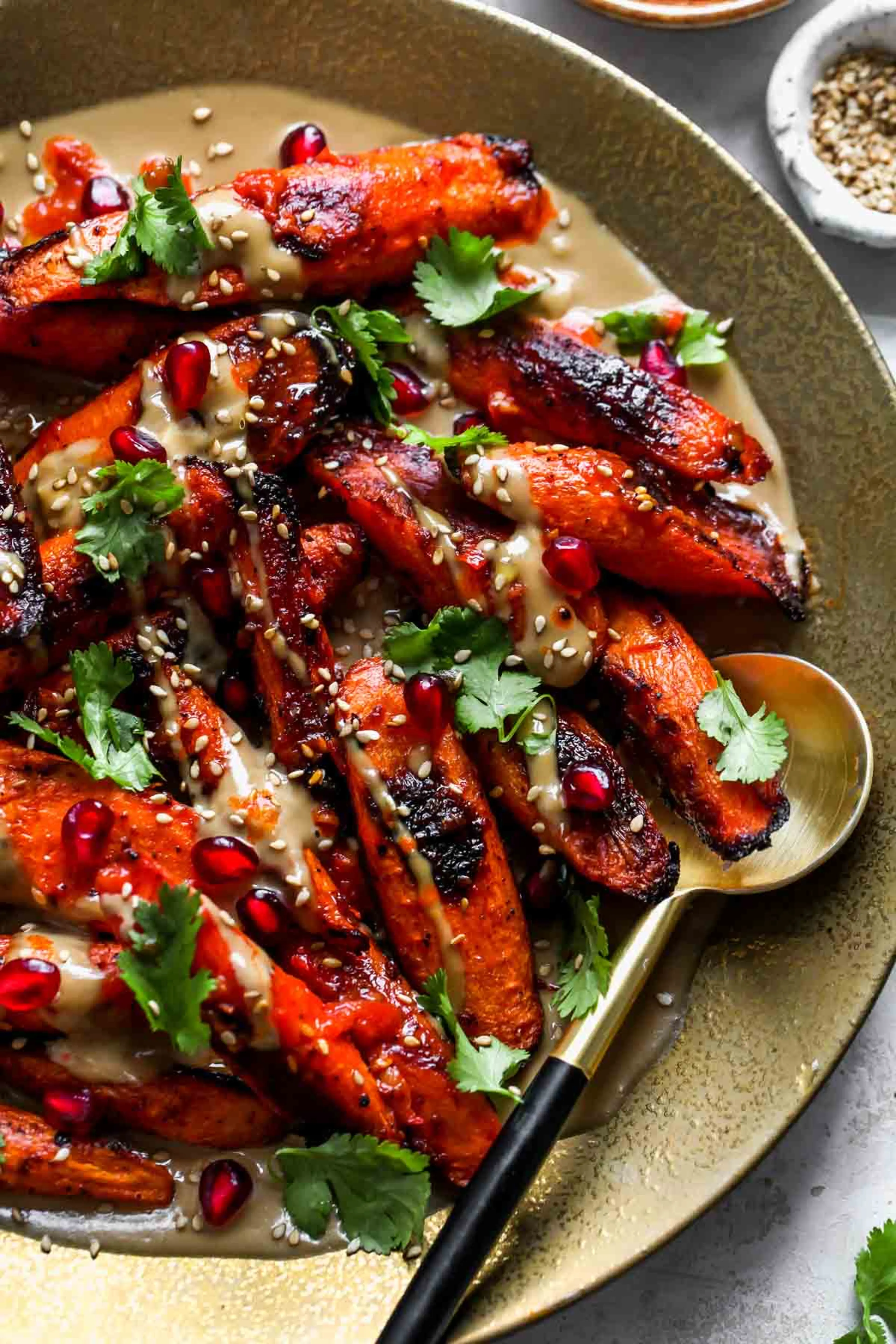 Harissa Roasted Carrots & Chickpeas