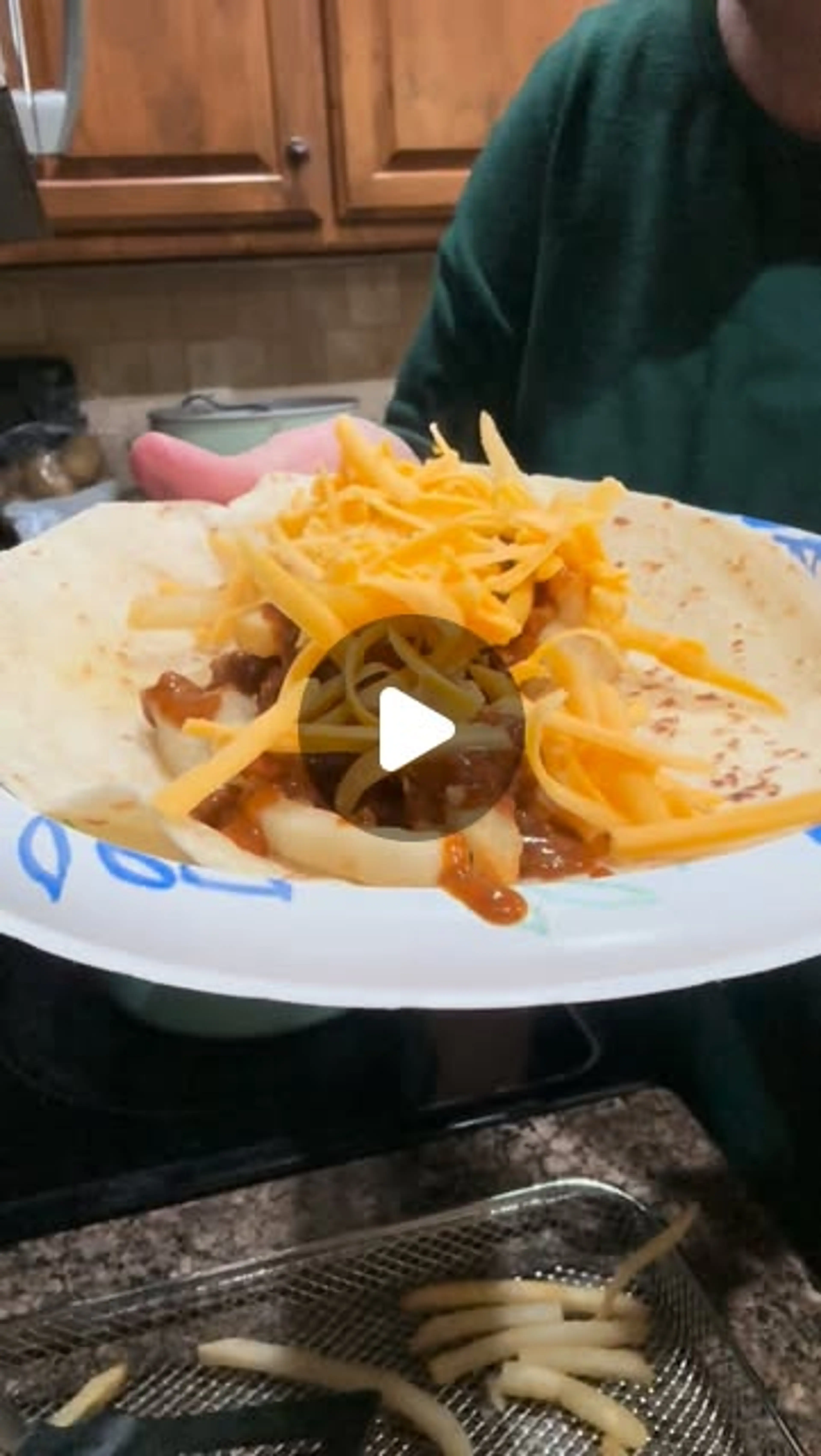 Chili Cheese Fry Burritos