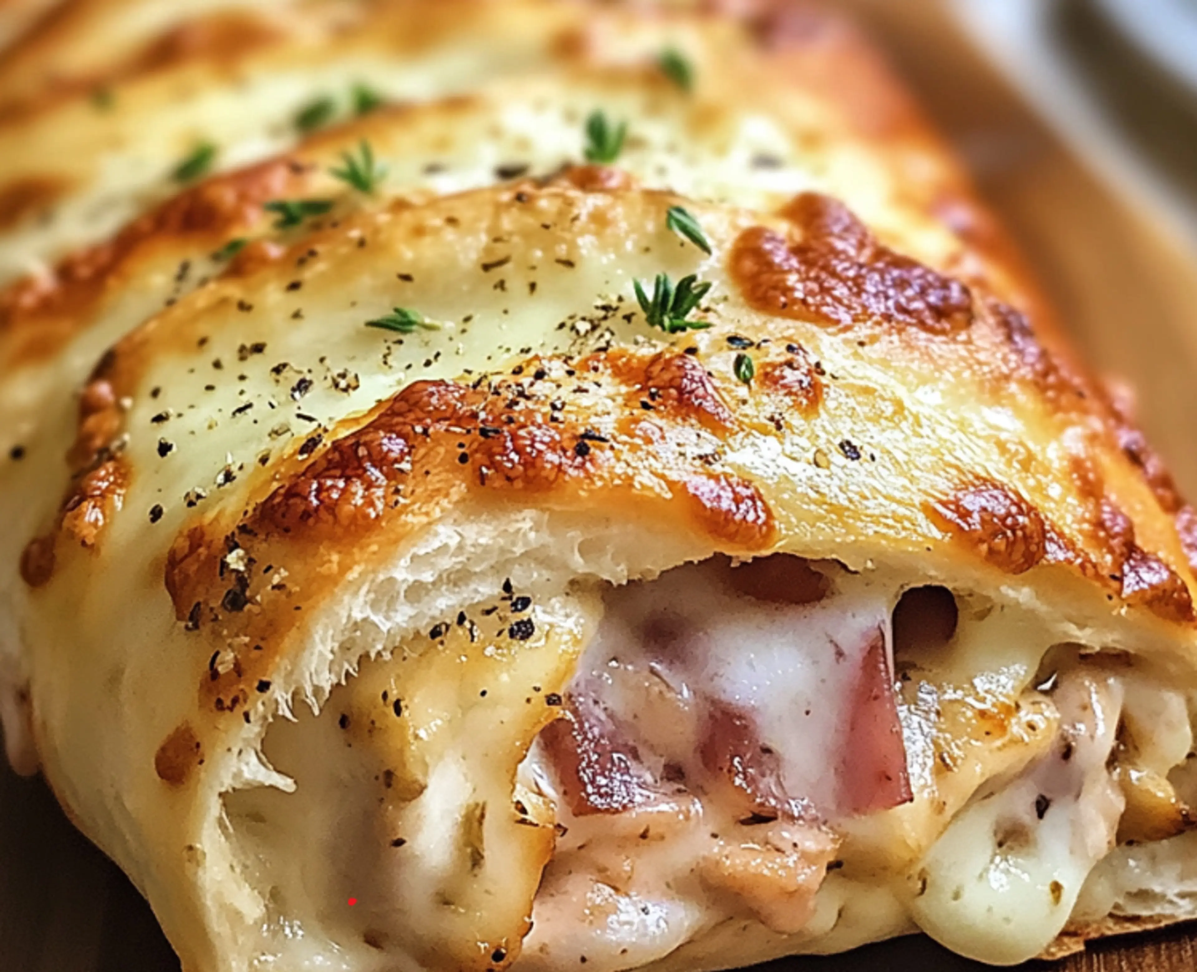 Chicken Cordon Bleu Stromboli