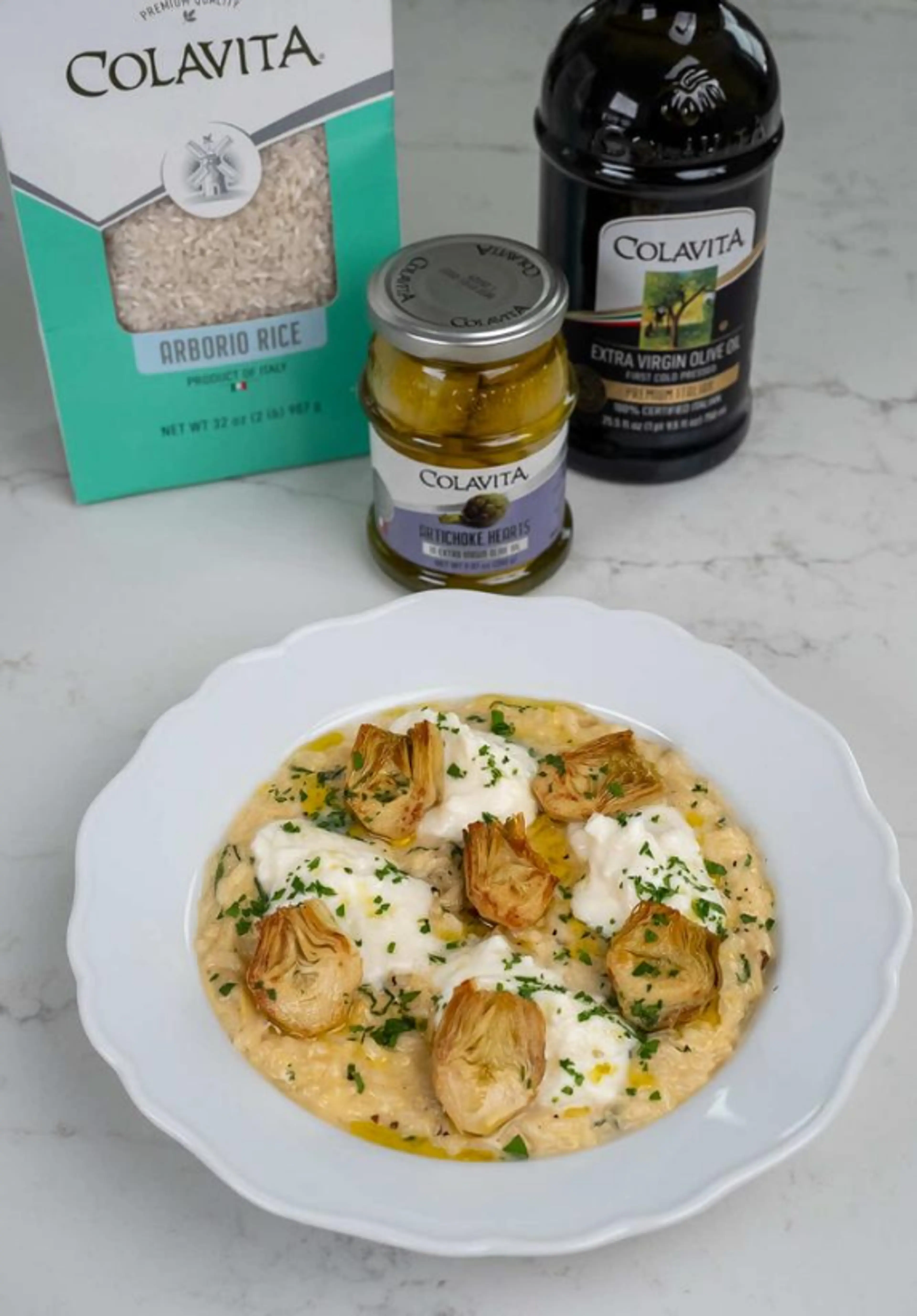 Artichoke & Burrata Risotto