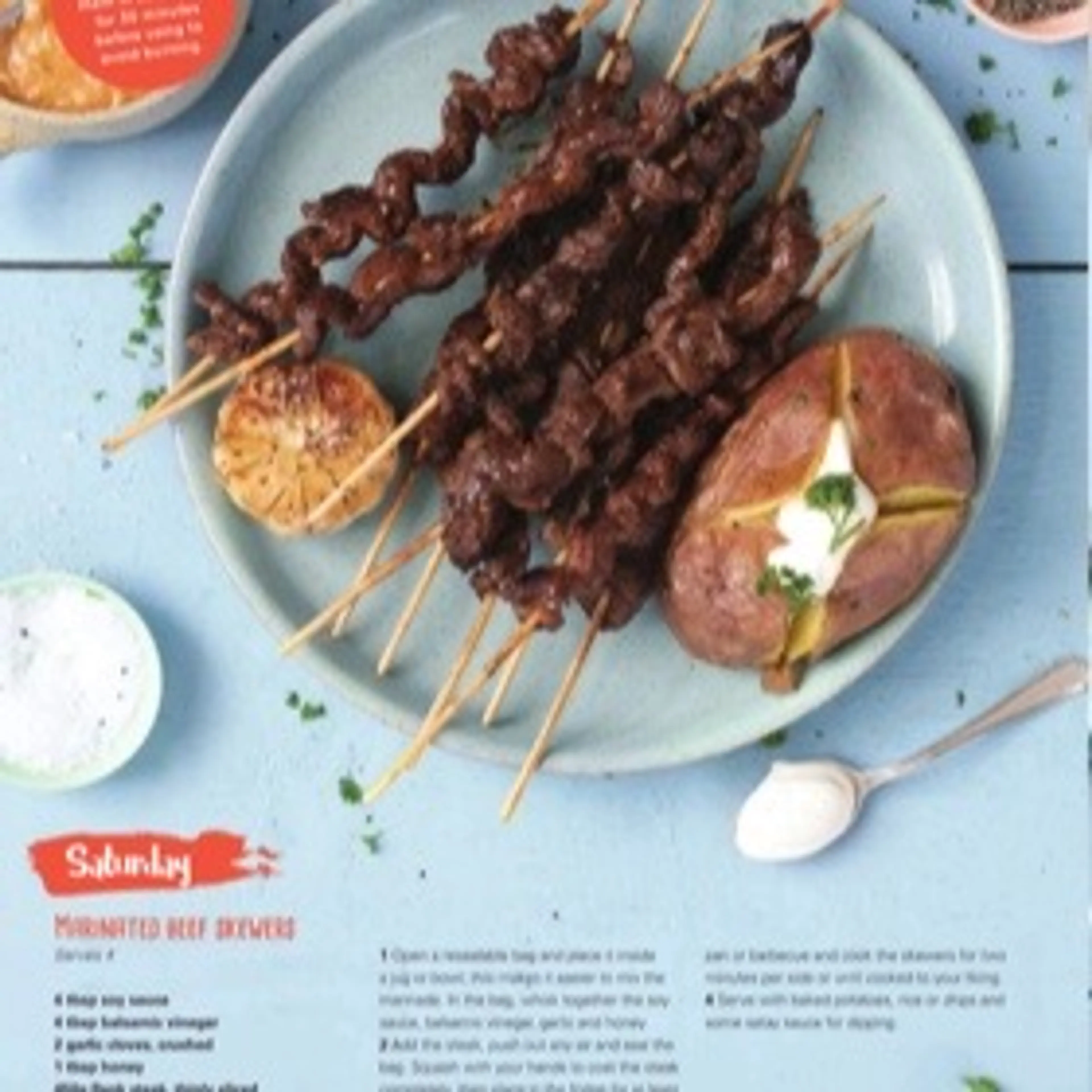 MARINATED BEEF SKEWERS