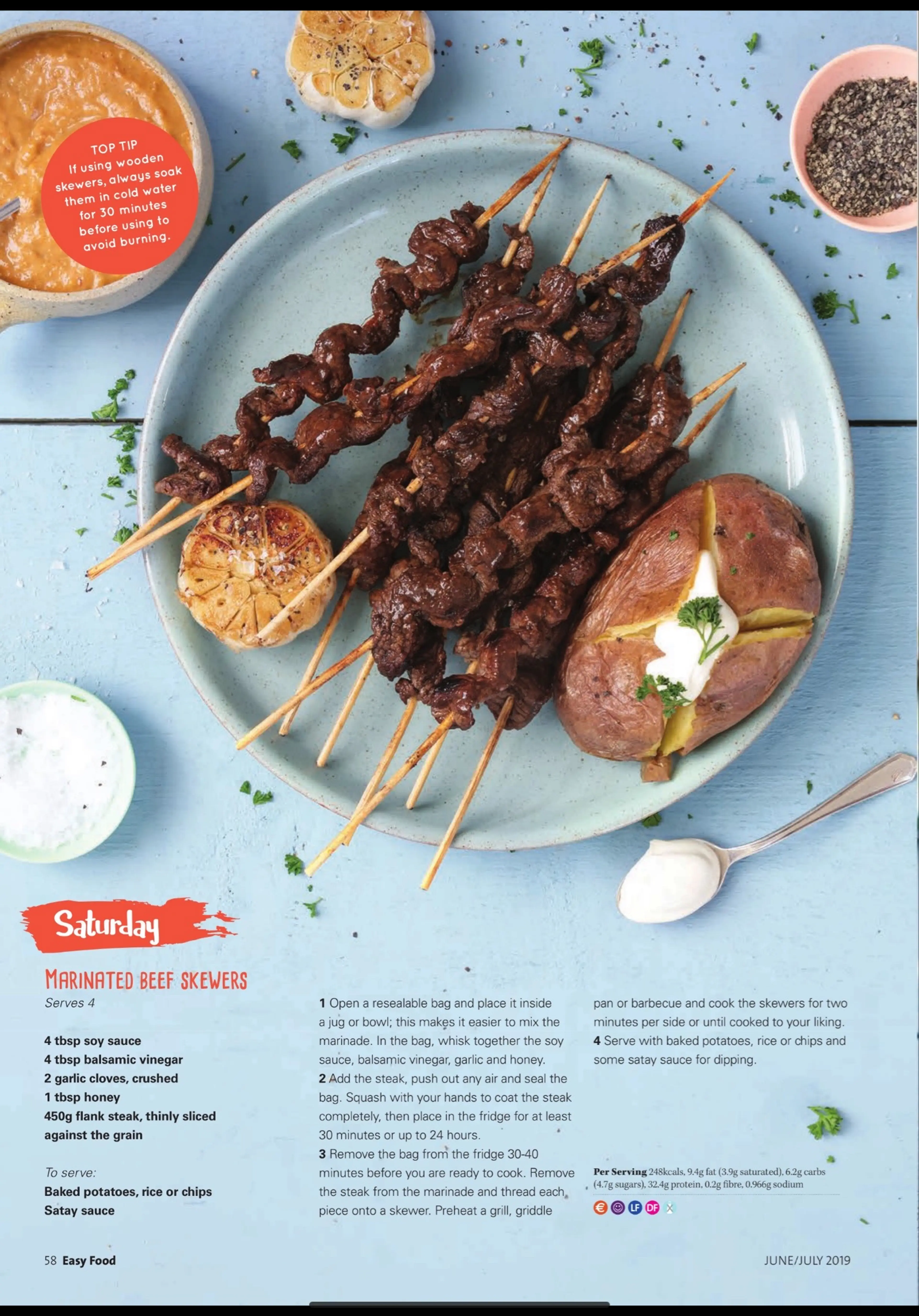 MARINATED BEEF SKEWERS