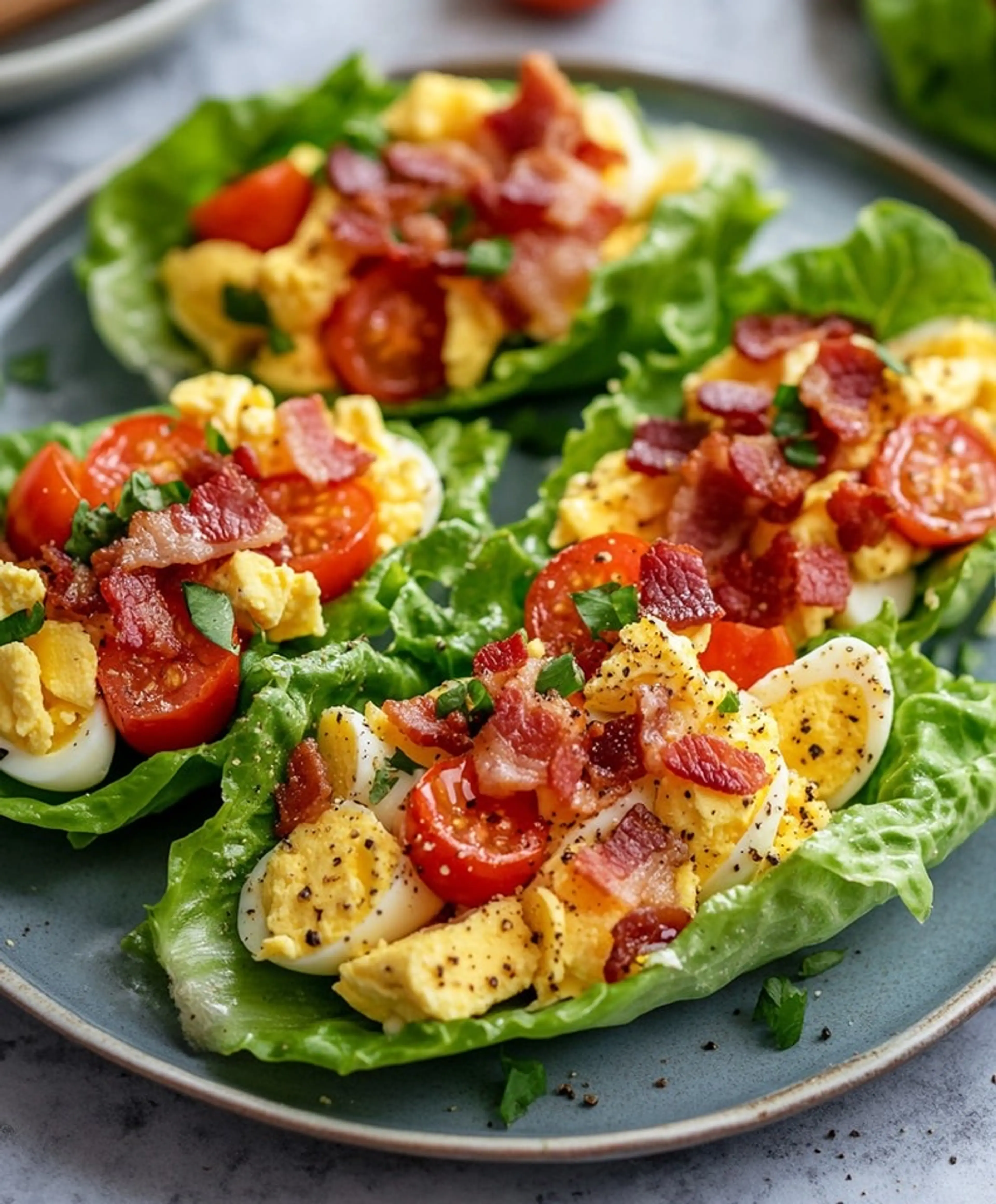 Blt Egg Salad Lettuce Wraps