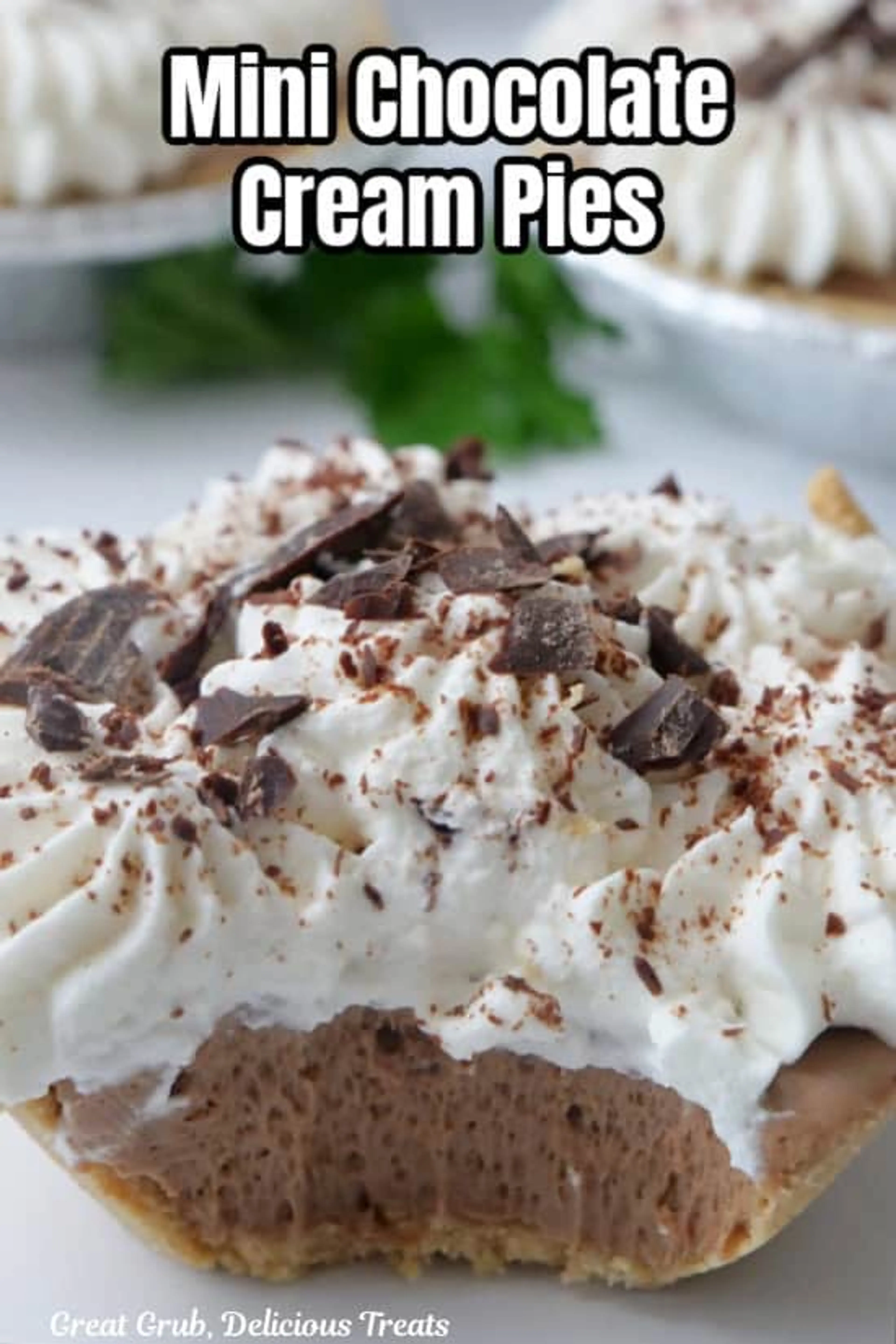 Mini Chocolate Cream Pies
