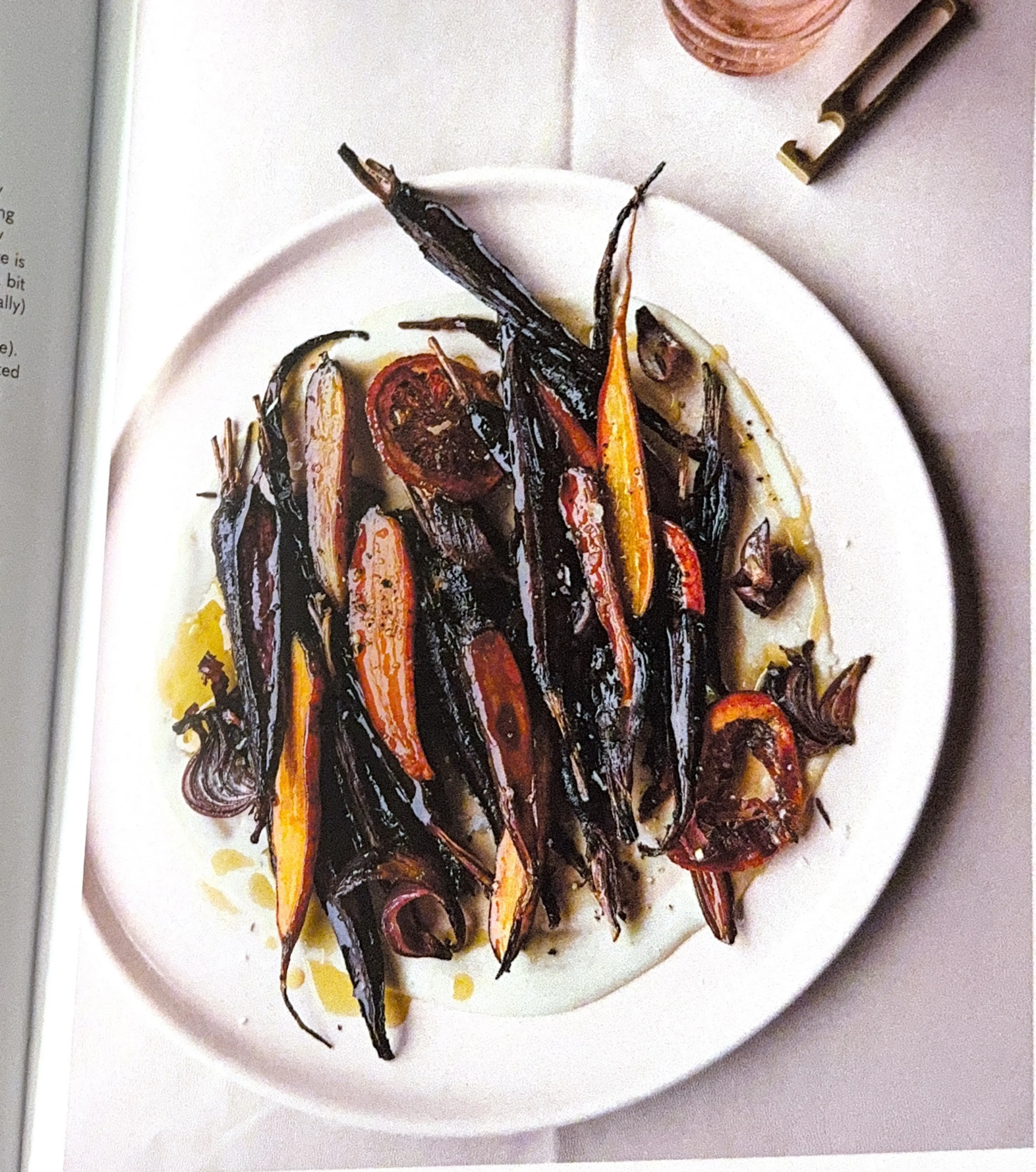 Sticky Roasted Carrots with Citrus and Tahini