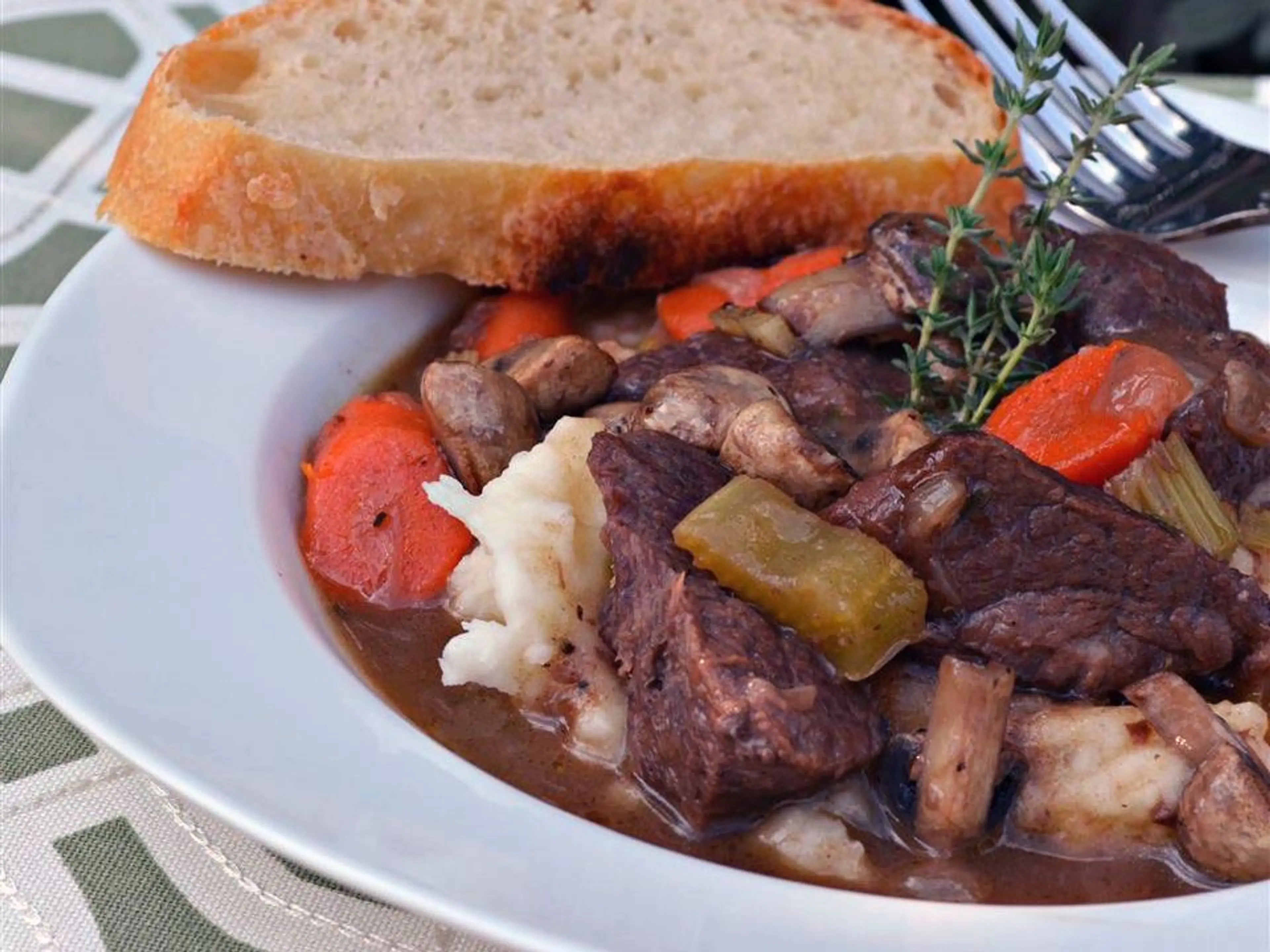 Beef Bourguignon Without the Burgundy
