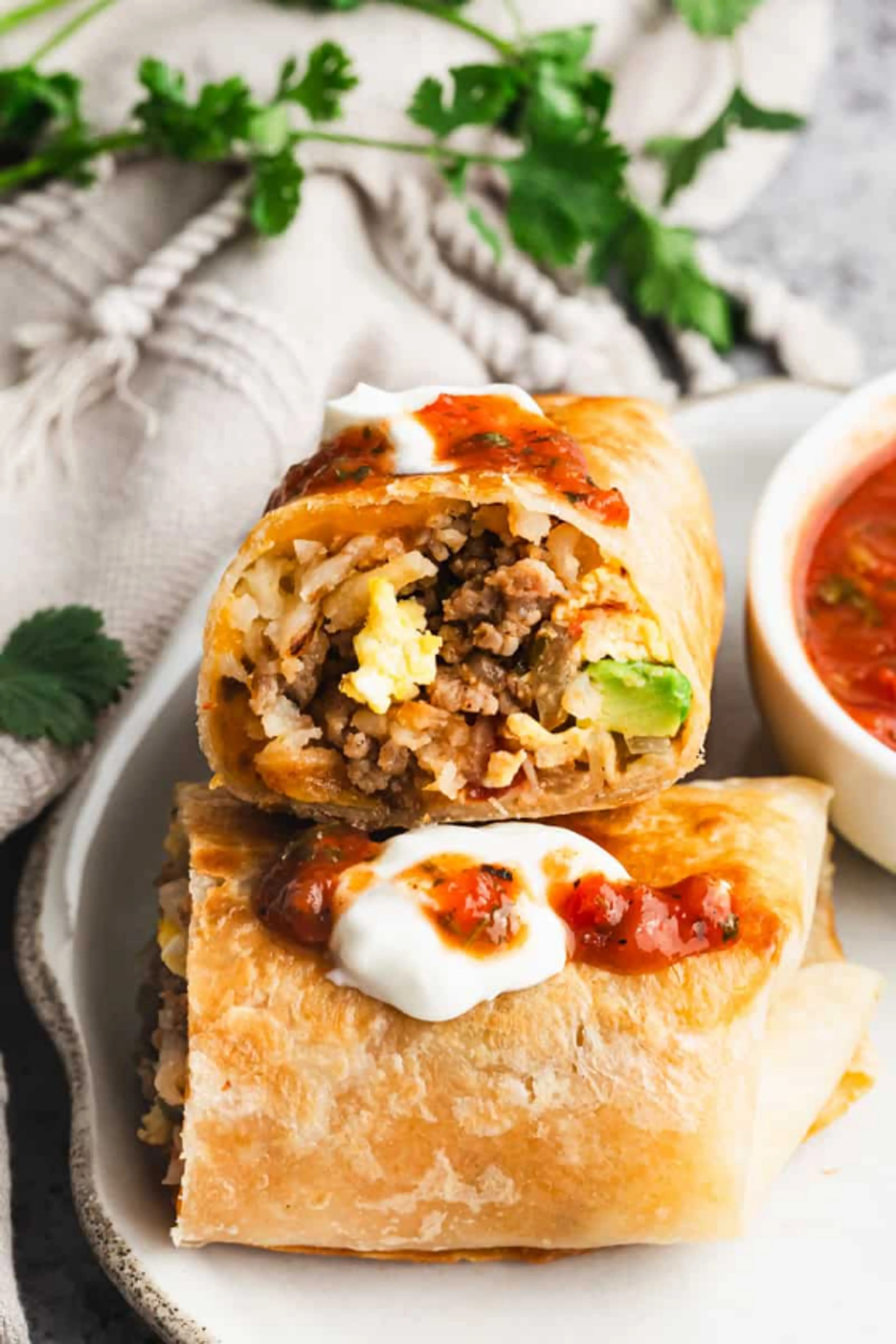 Freezer Breakfast Burritos