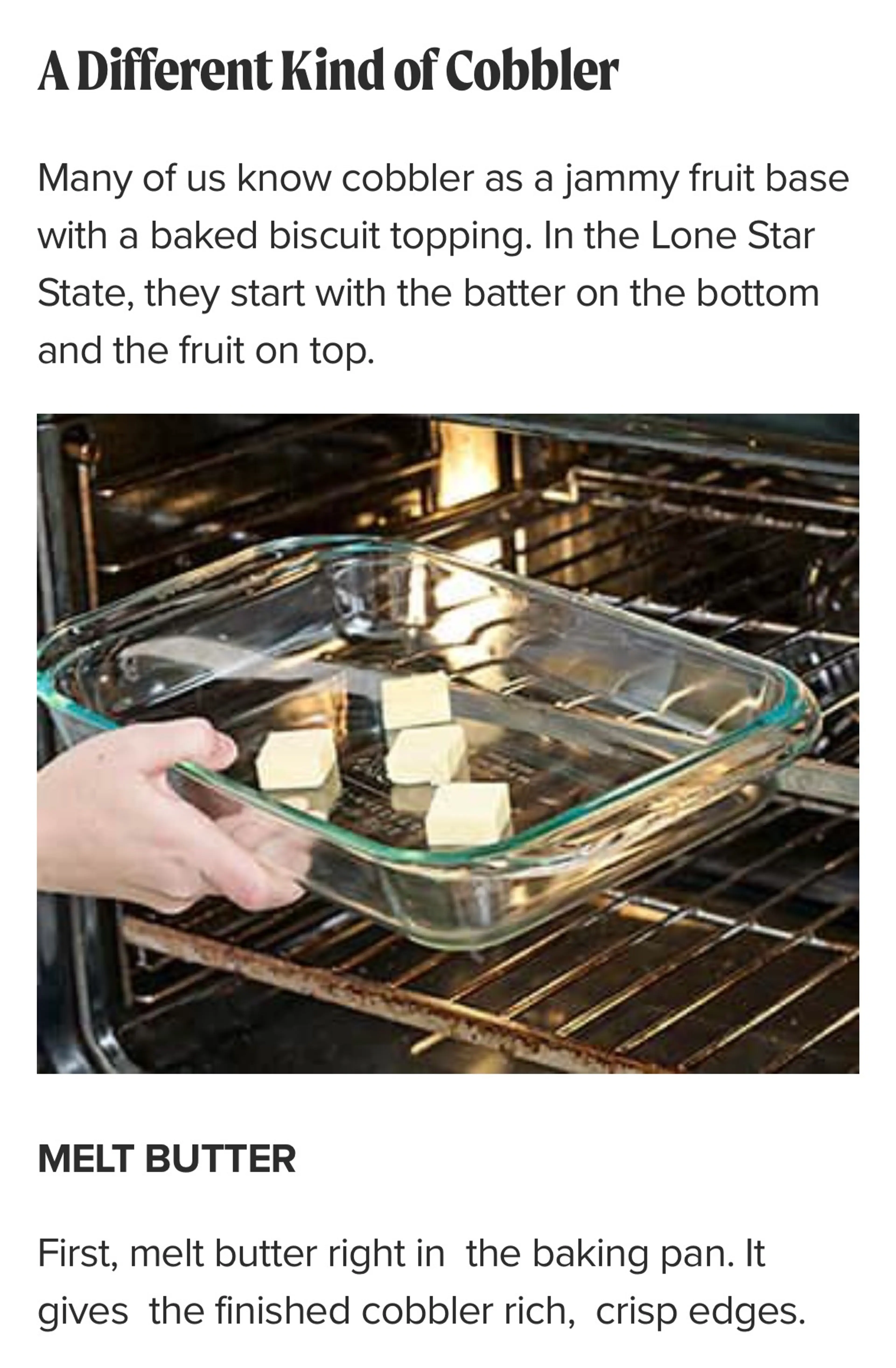 Texas-Style Blueberry Cobbler (ATK)