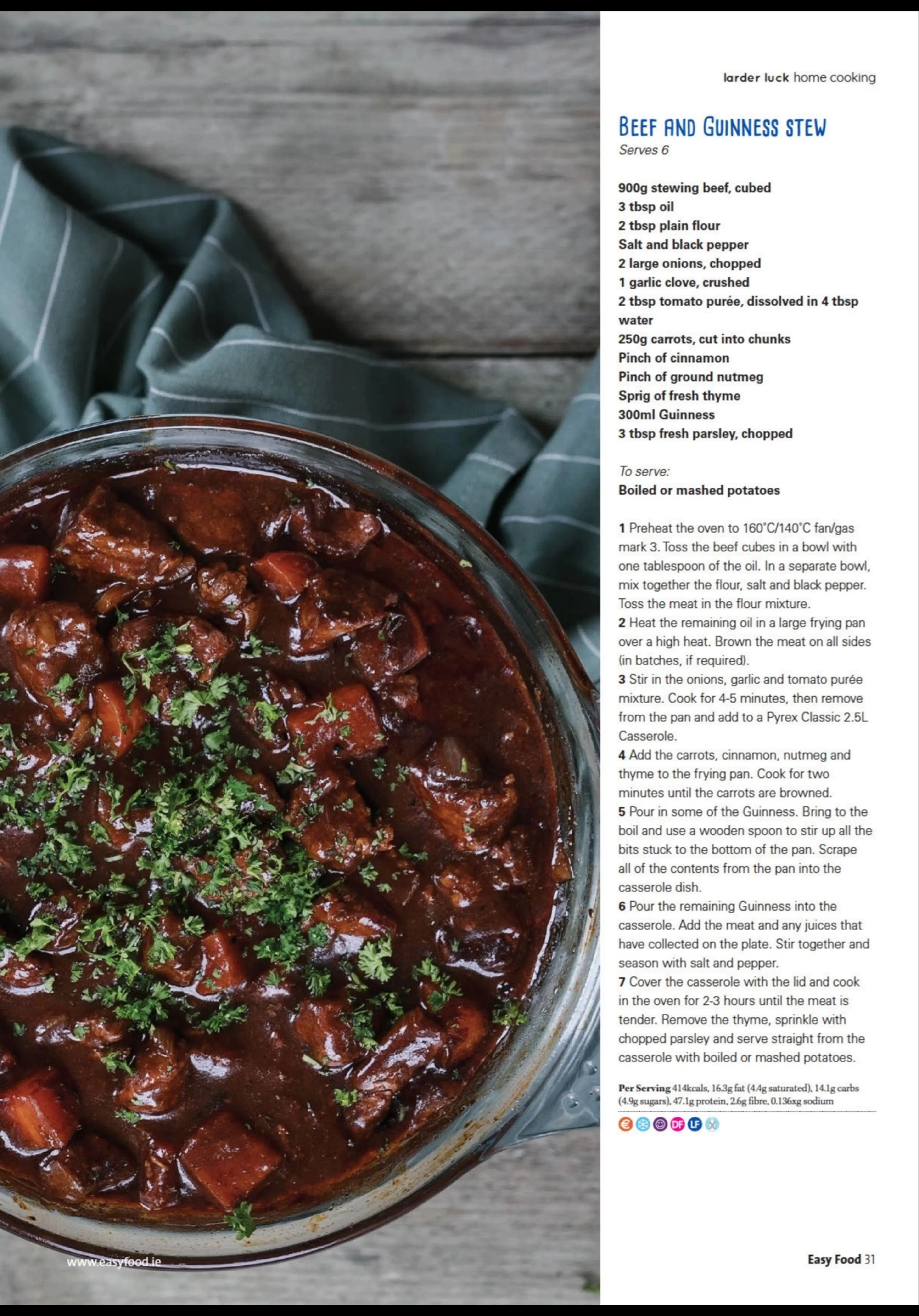 BEEF AND GUINNESS STEW