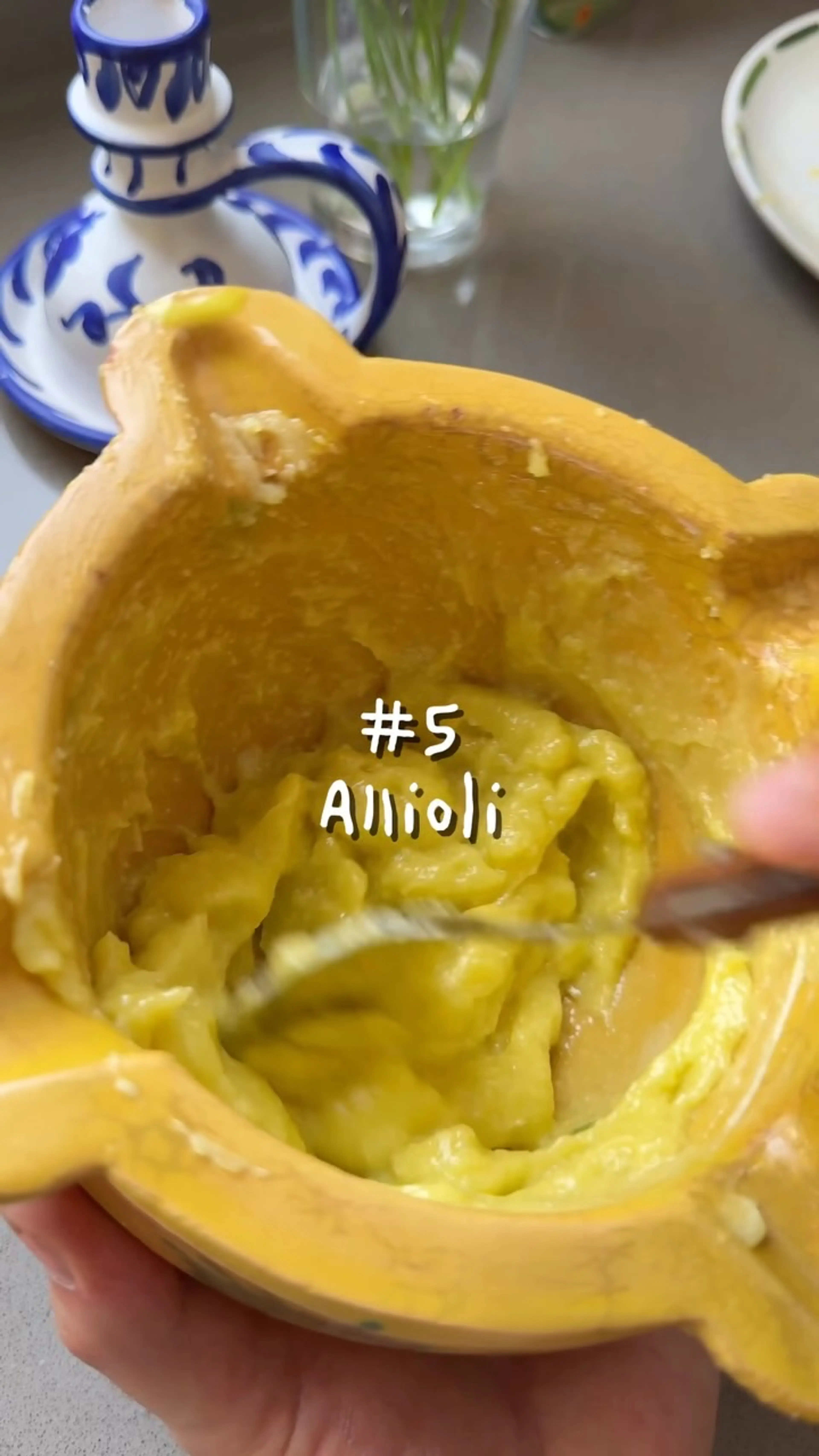 Spanish garlic allioli/aioli