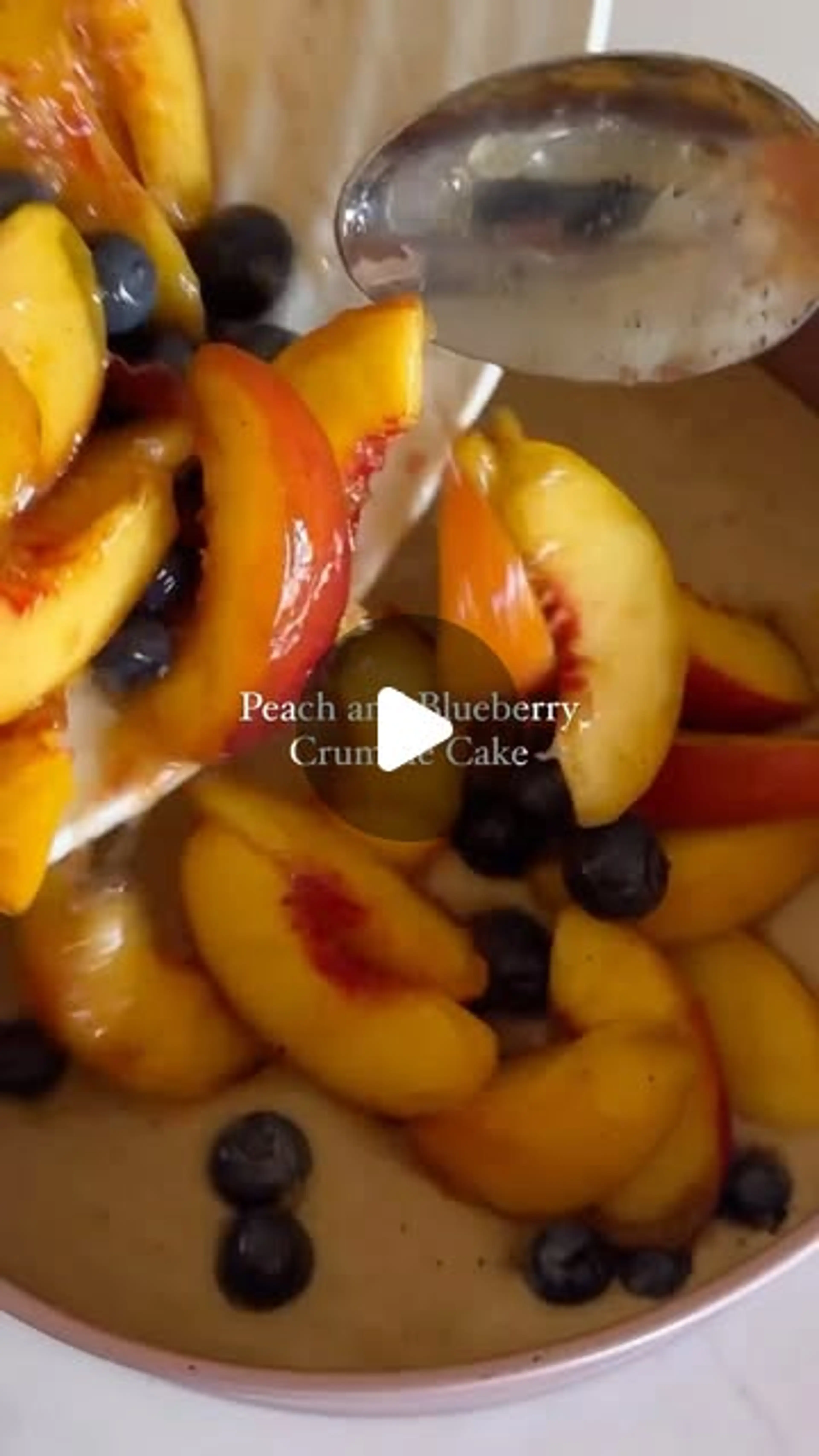 Stonefruit Summer Continues with This Peach and Blueberry Cr