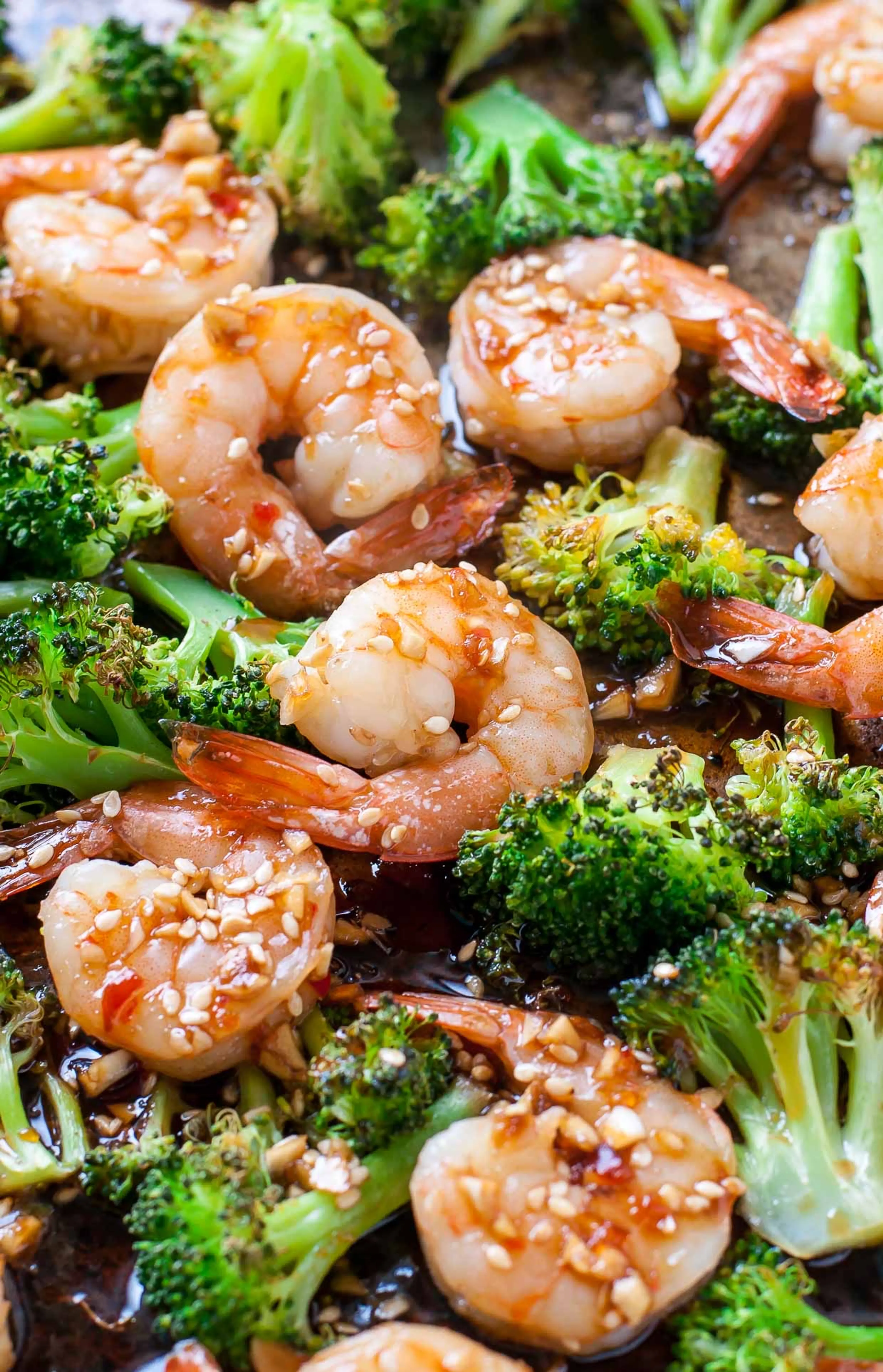 Sheet Pan Honey Garlic Shrimp and Broccoli
