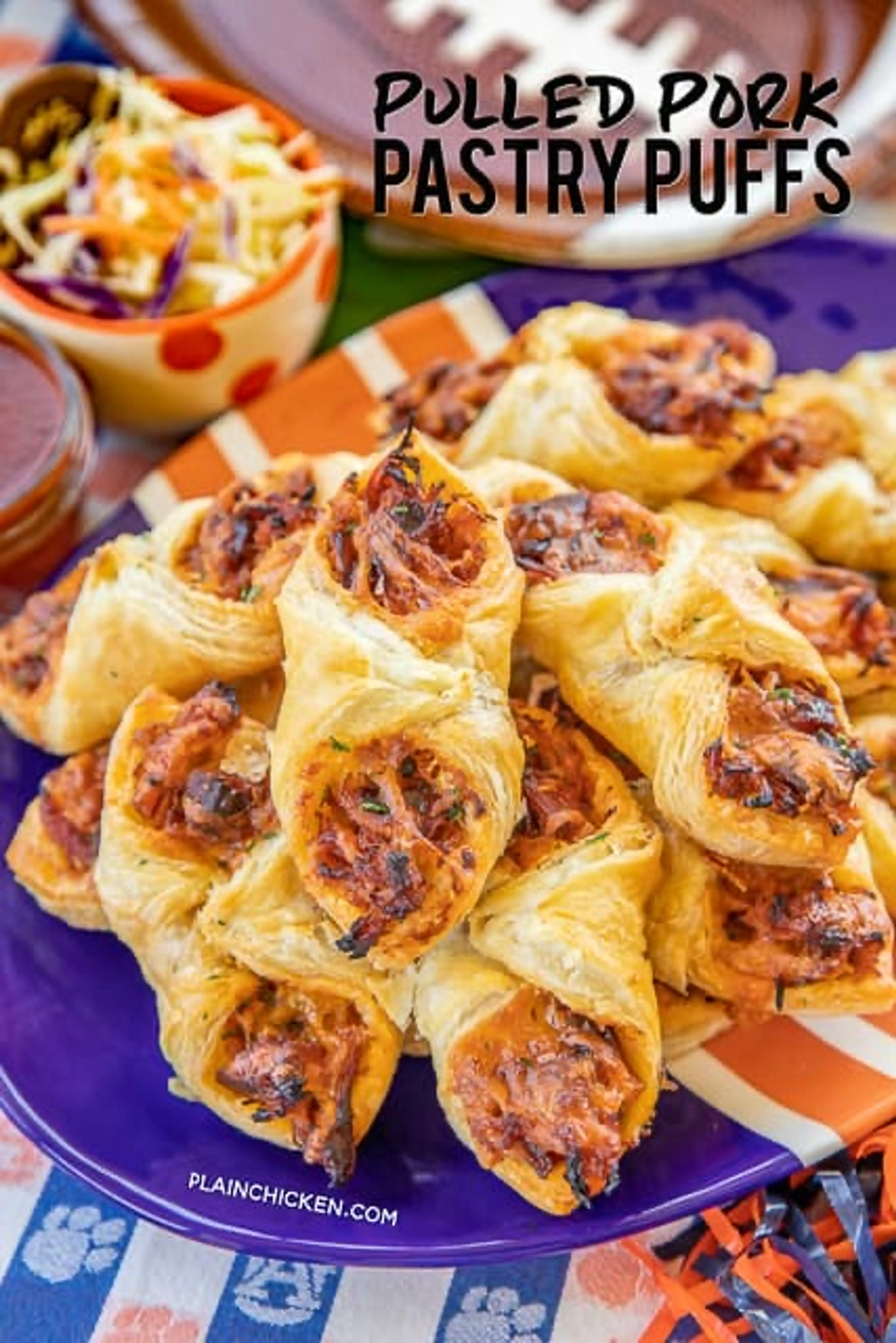 Pulled Pork Pastry Puffs