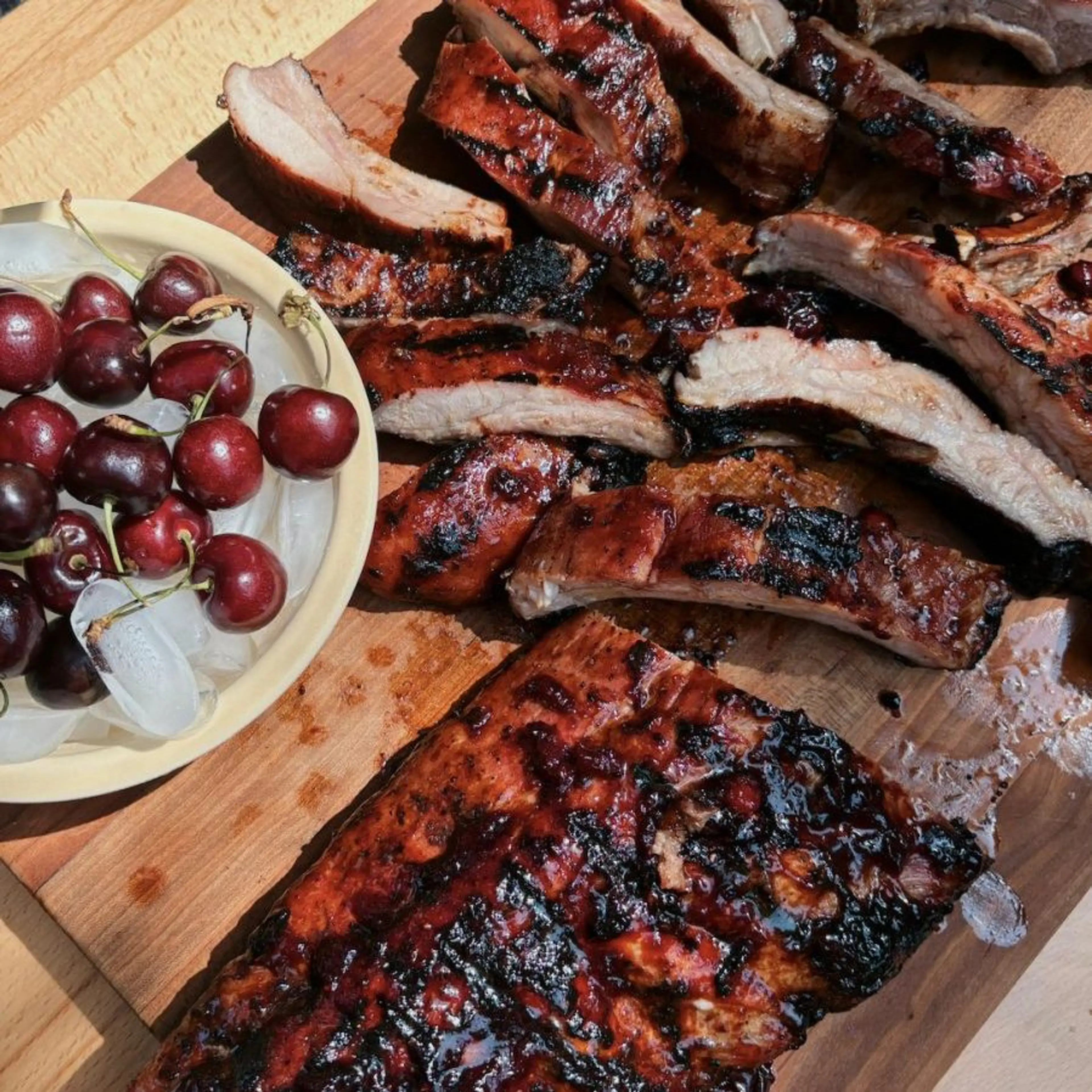 30 Minute Ginger Beer and Cherry Glazed Ribs