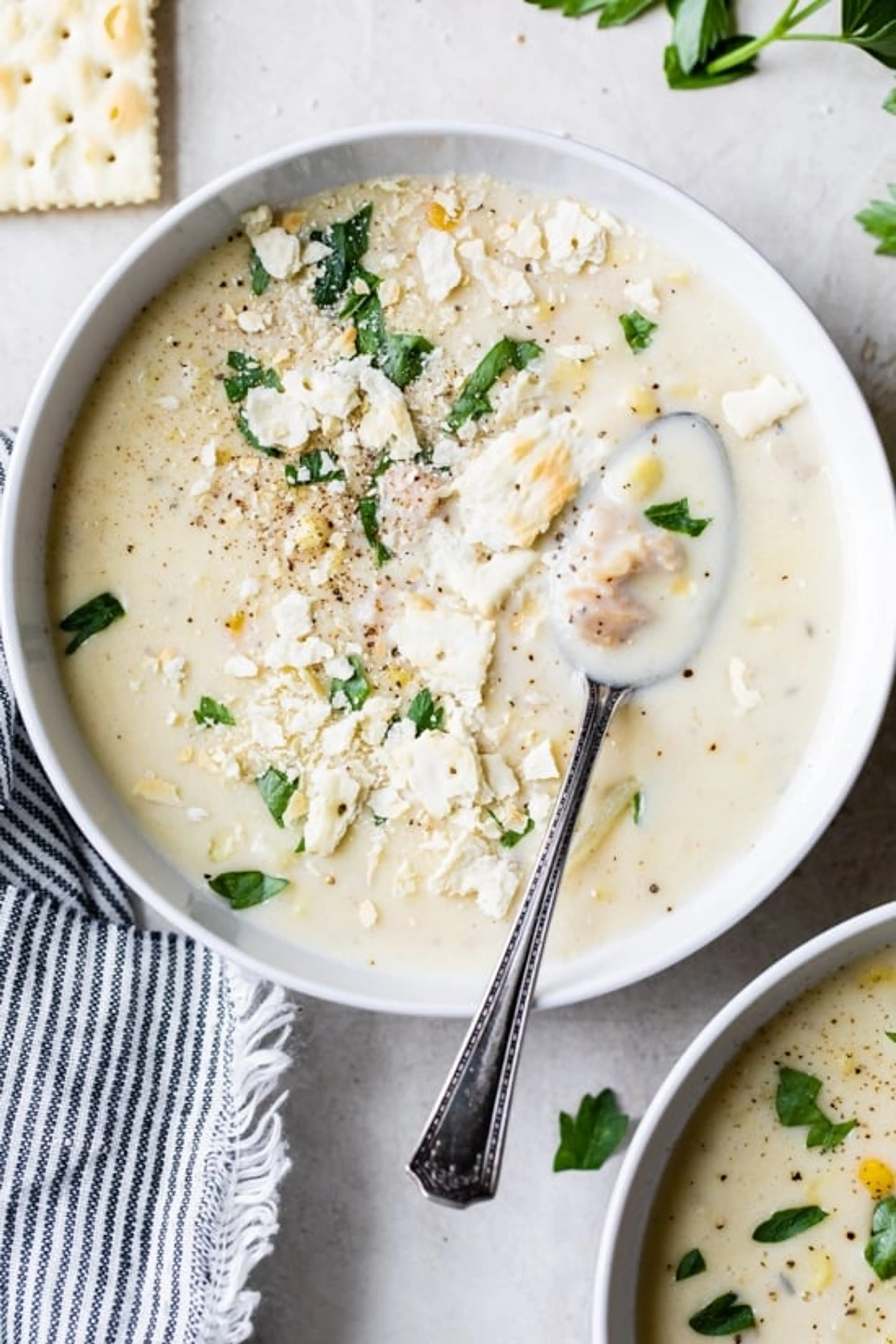 Clam Chowder, Lightened Up