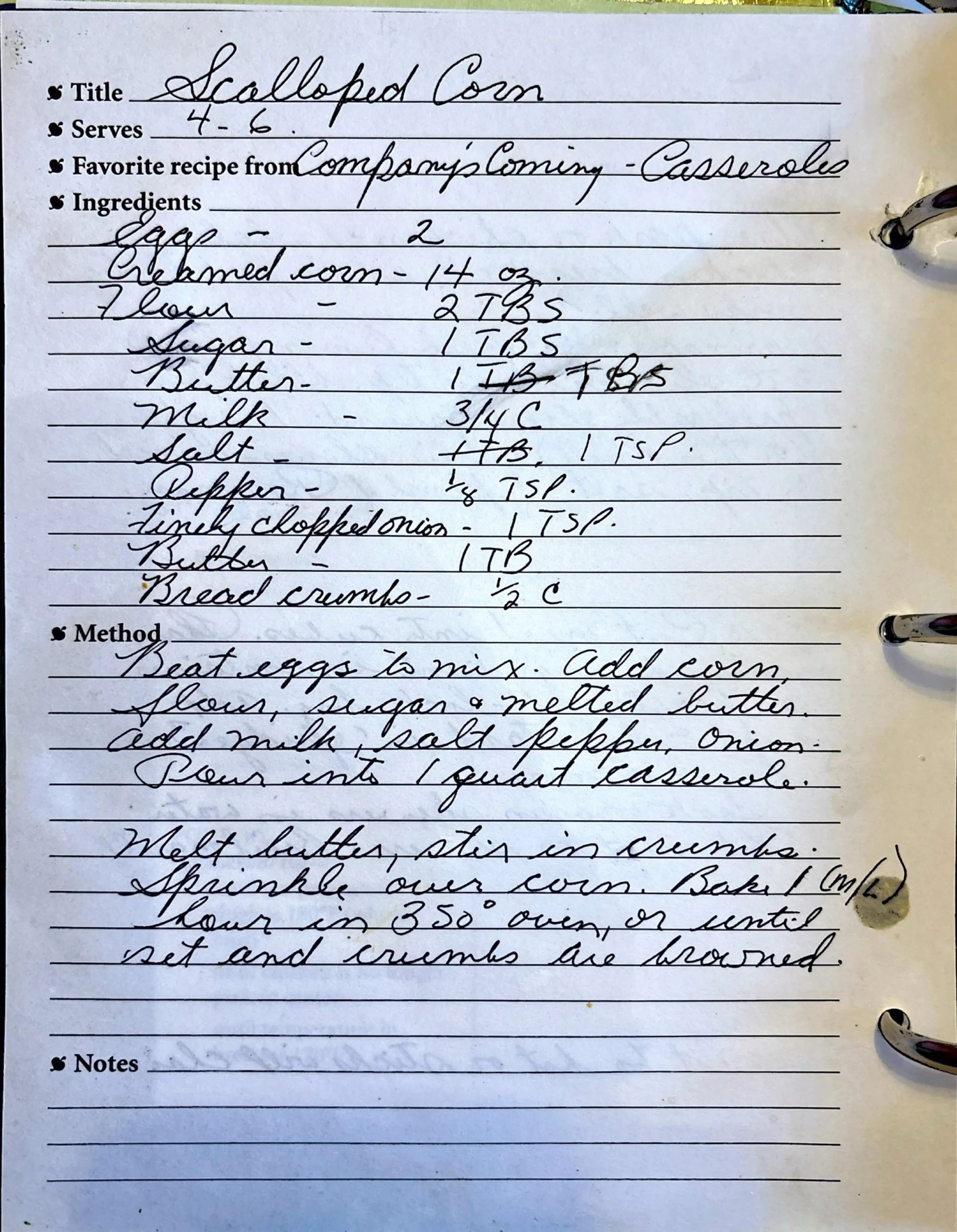 Scalloped Corn