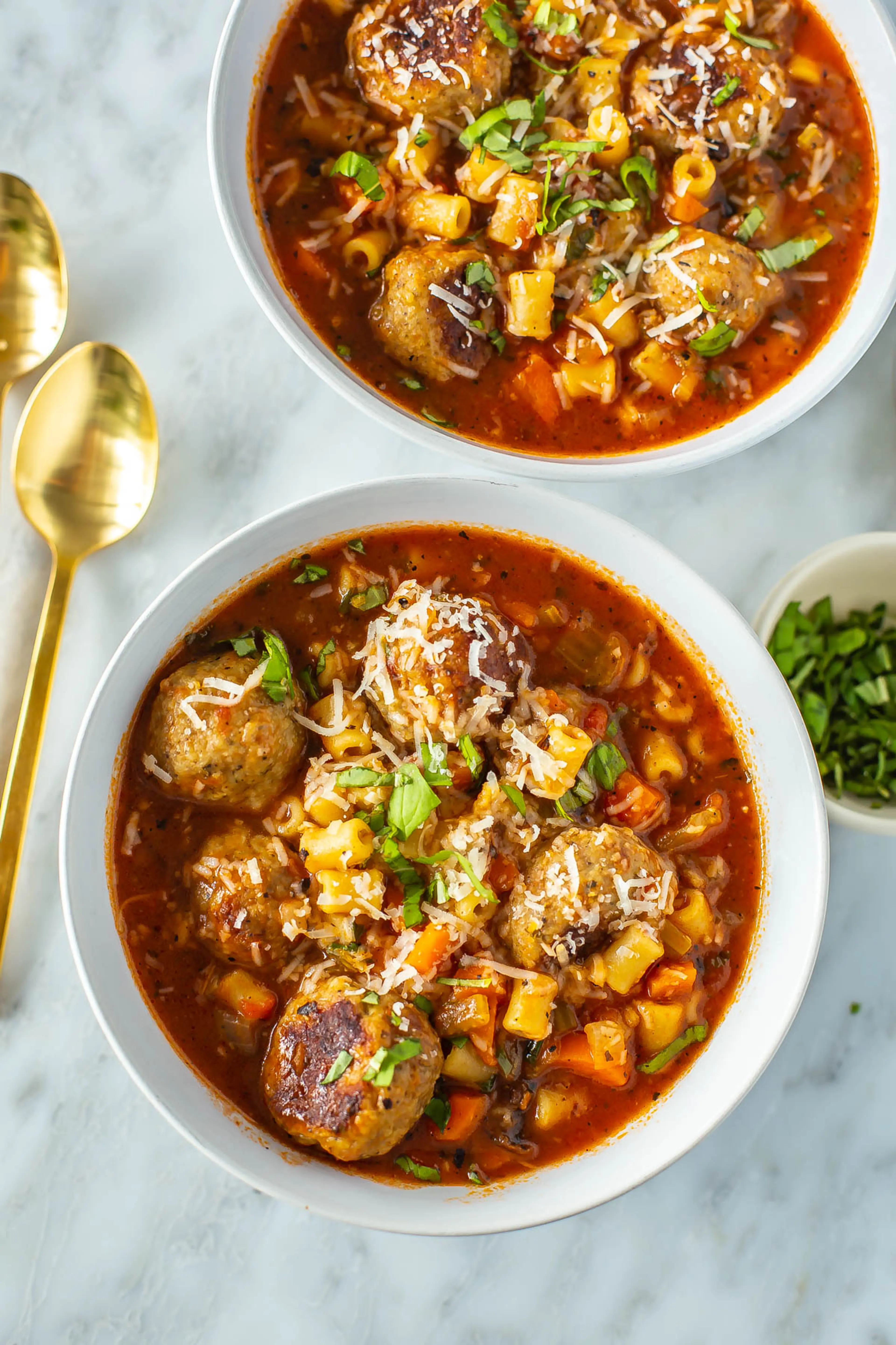 The Best Turkey Meatball Soup