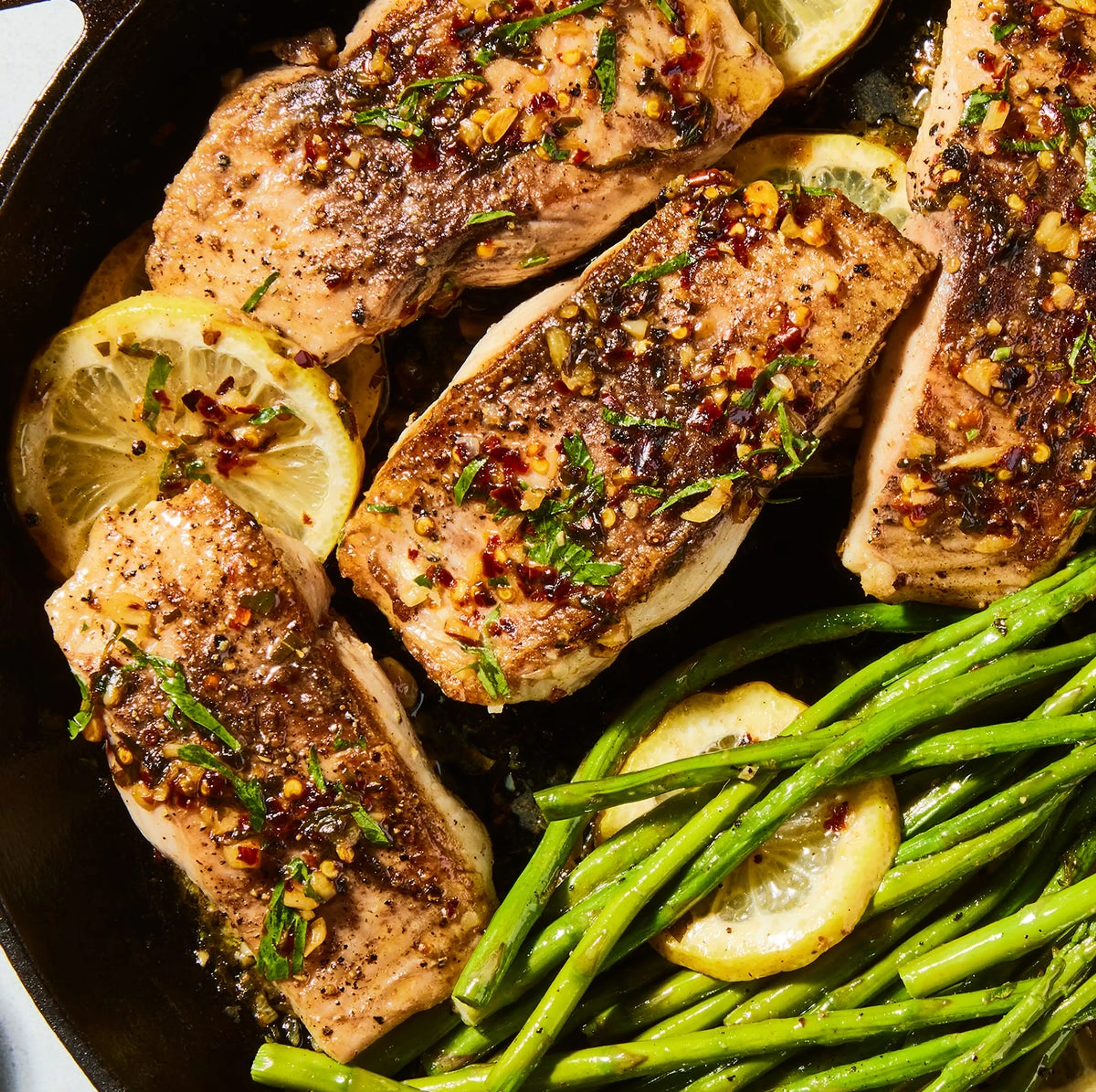 Garlicky Lemon Mahi-Mahi