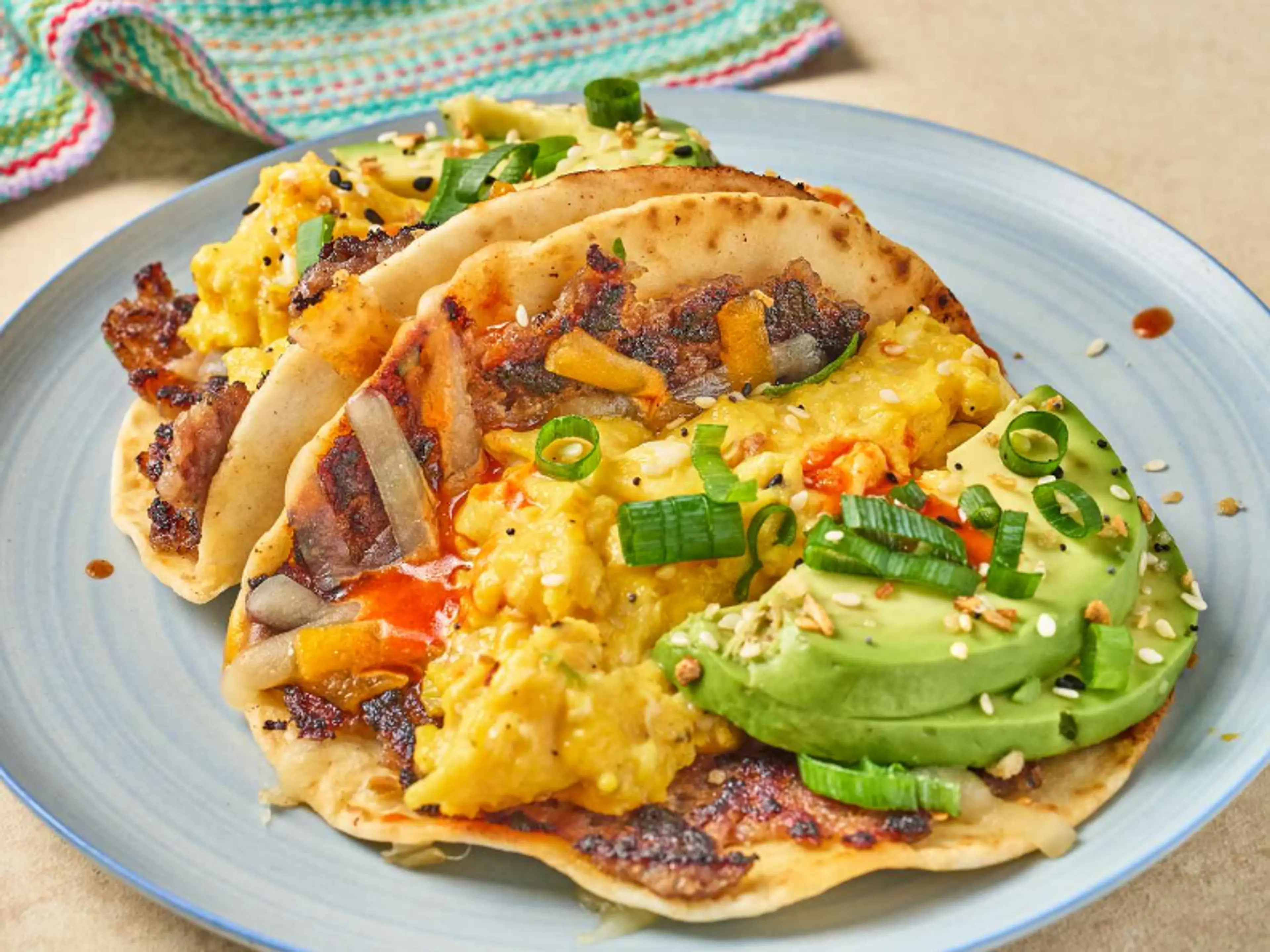 Breakfast Smashed Tacos