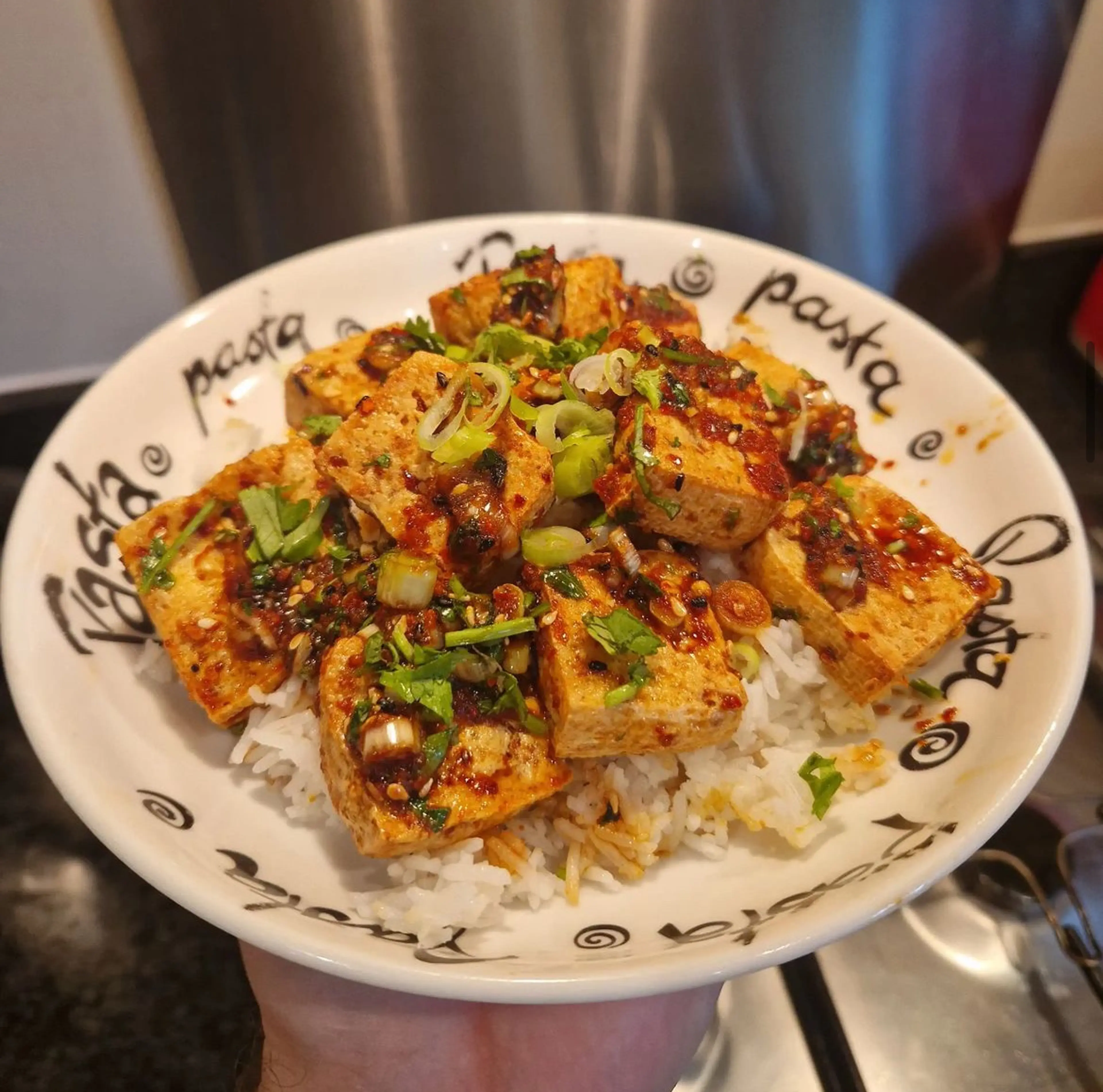 Spicy Garlic Tofu
