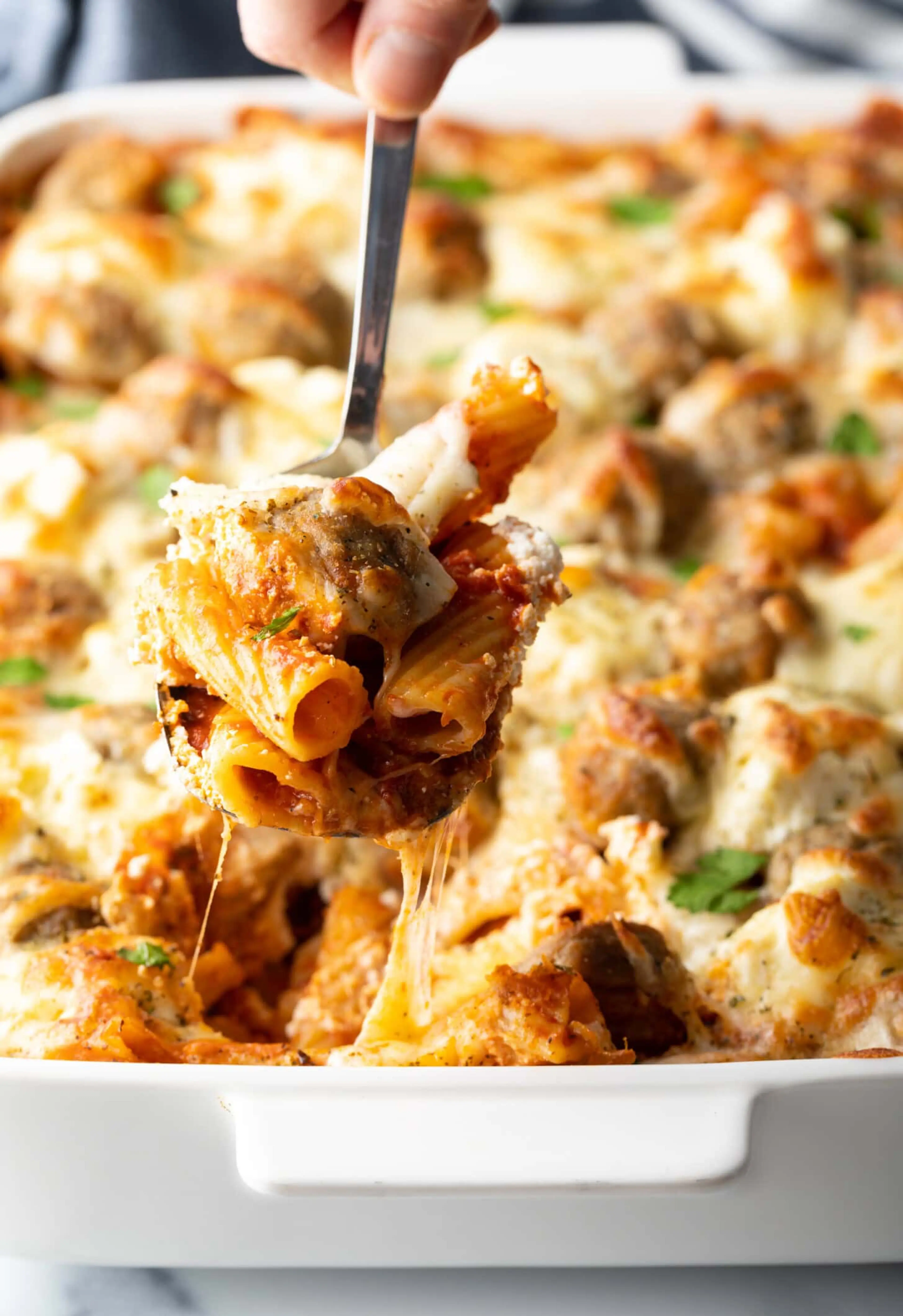 Dump and Bake Meatball Casserole