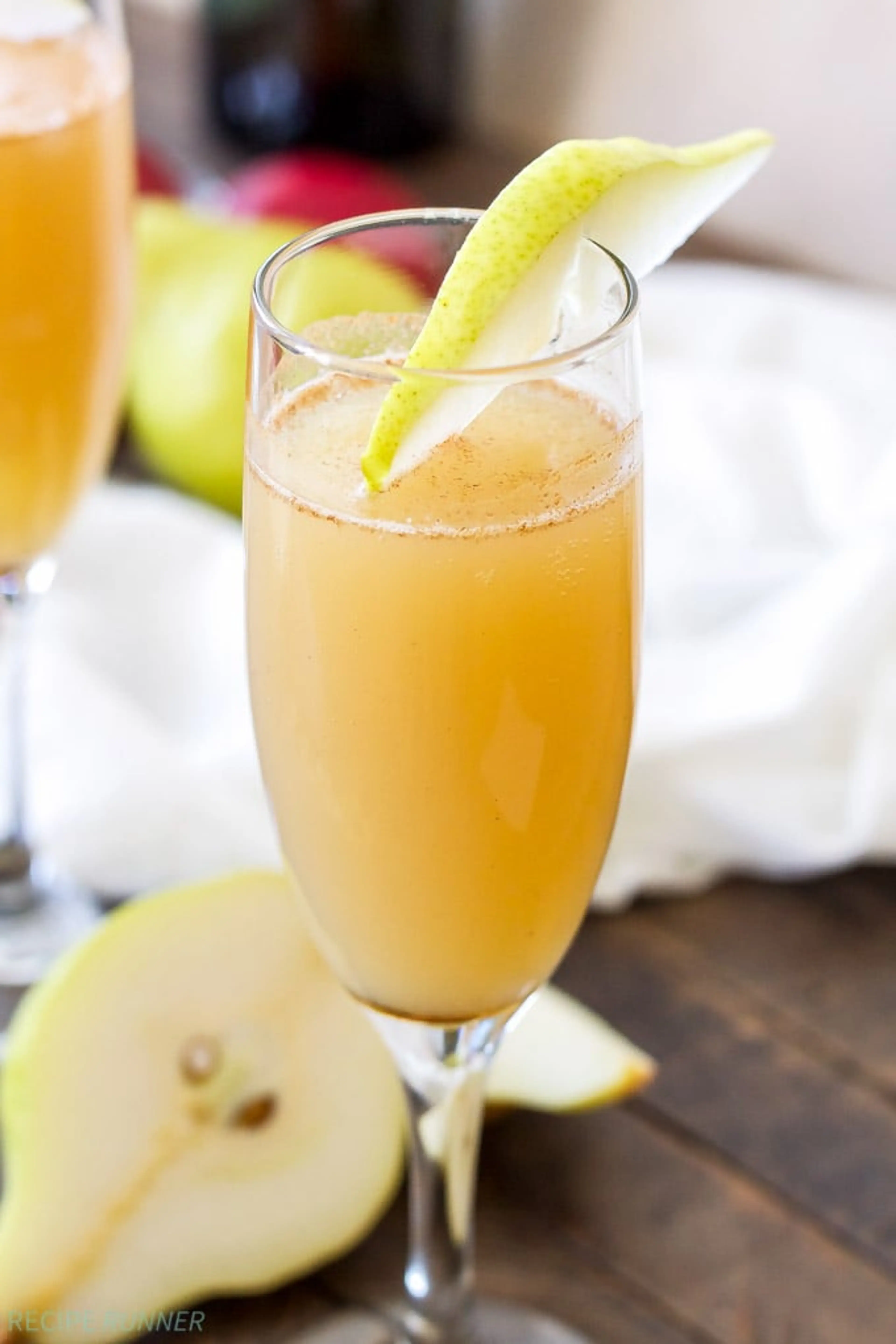 Cinnamon Pear Mimosas