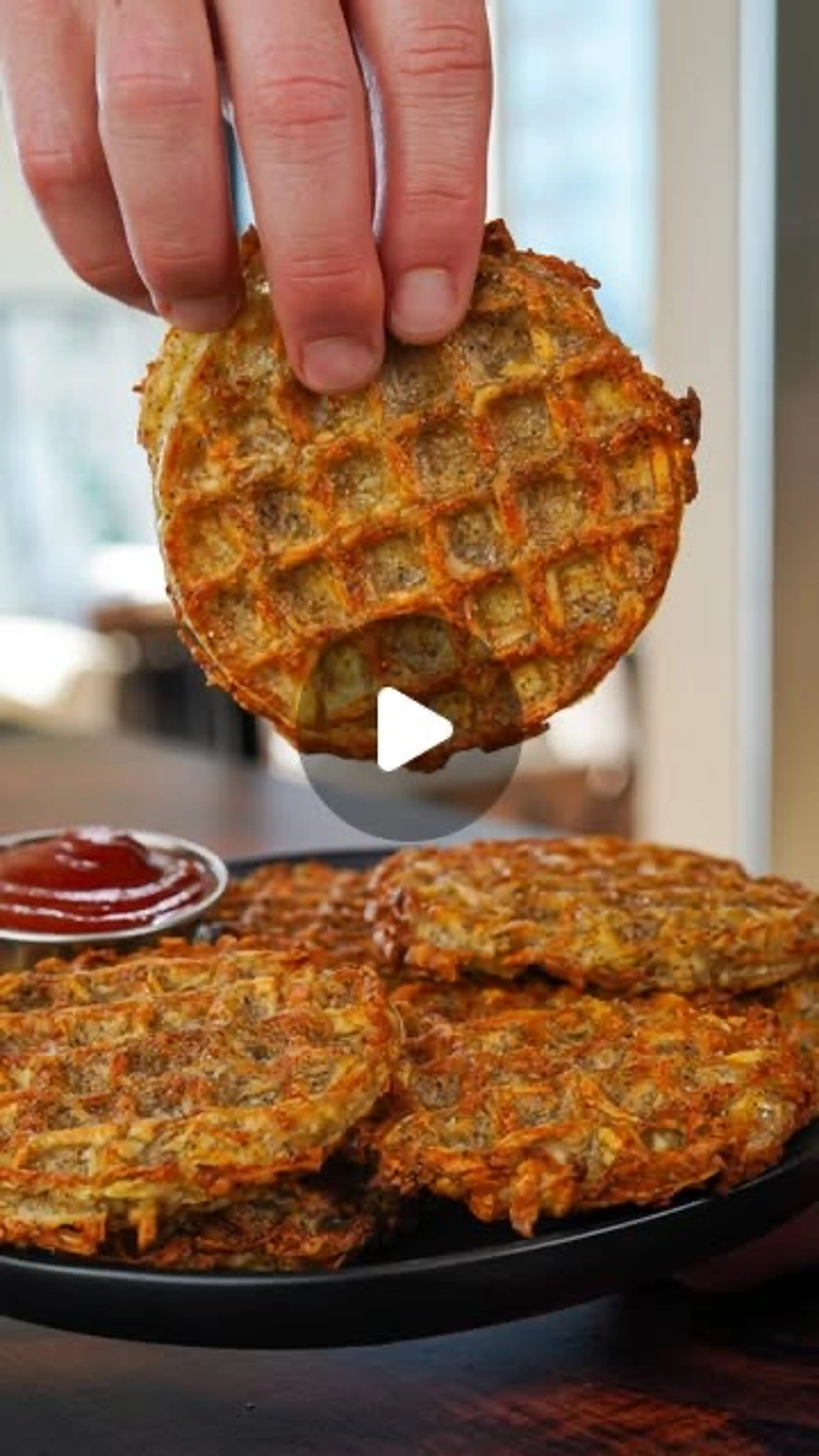 Crispy Waffle Hashbrowns