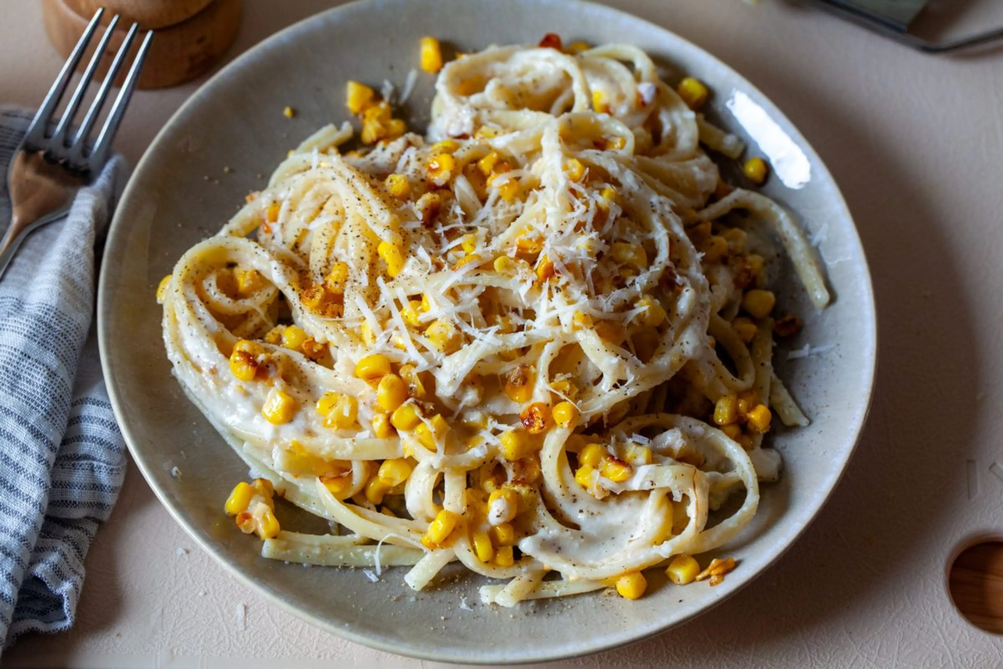 Corn Cacio e Pepe