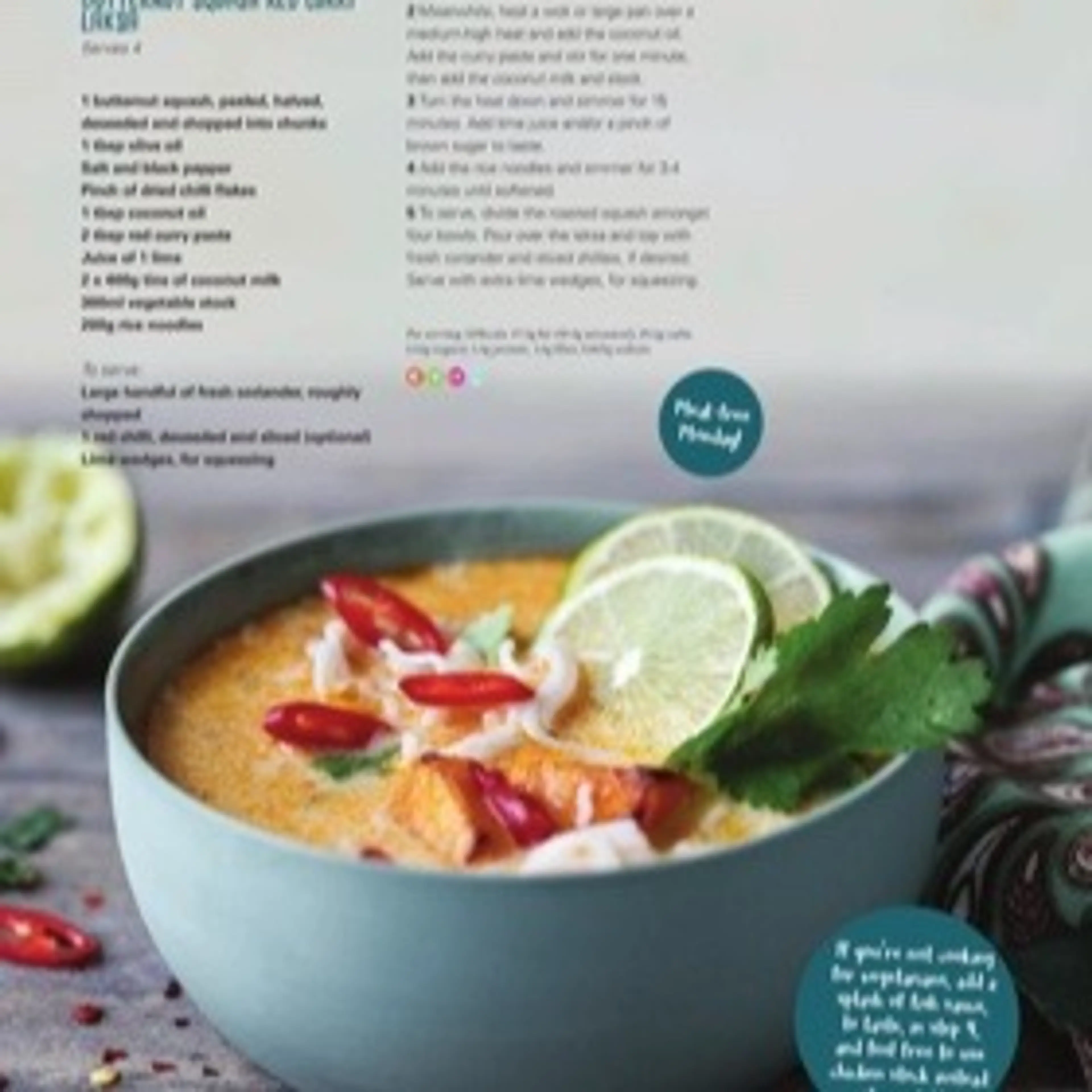 BUTTERNUT SQUASH RED CURRY LAKSA