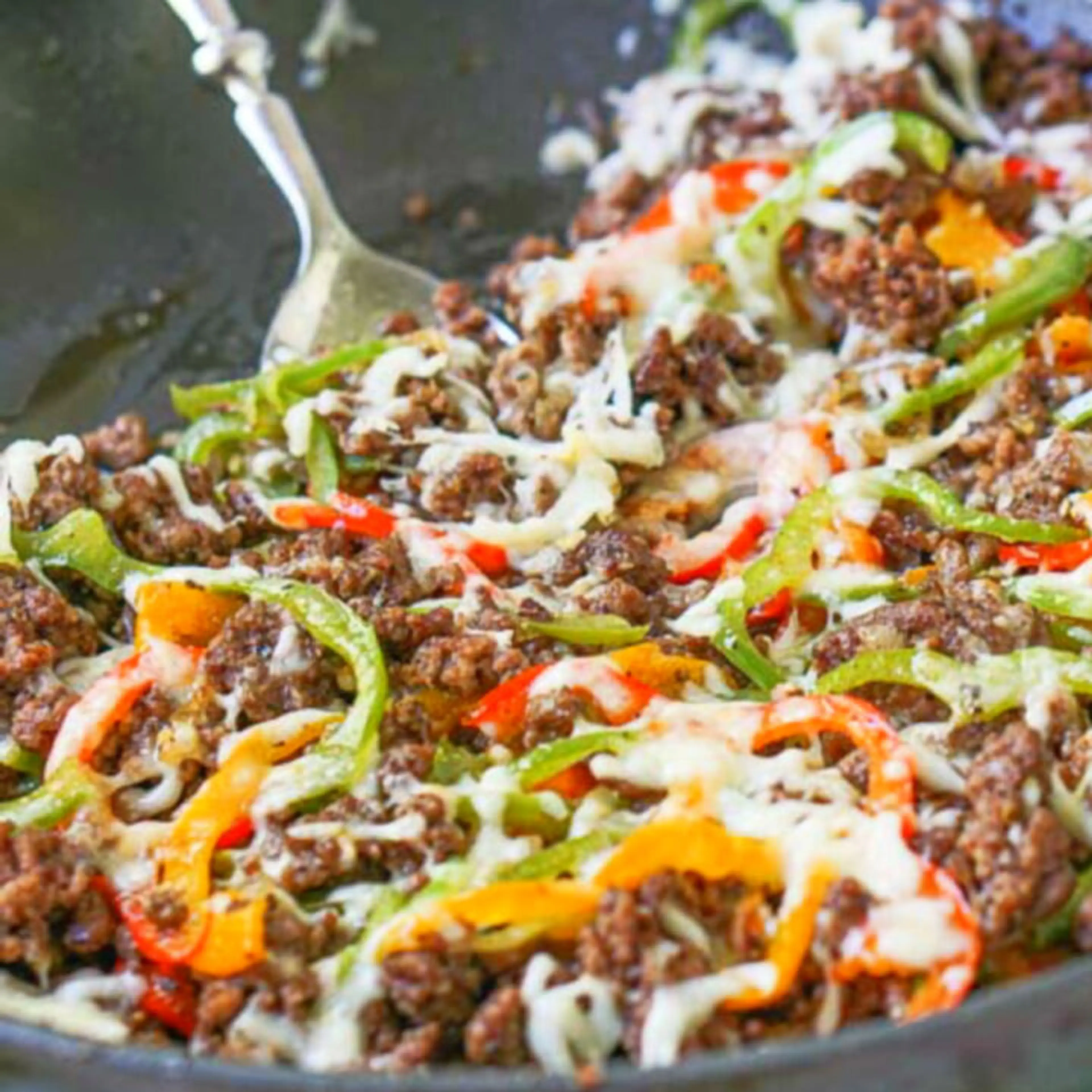 Ground Beef Philly Cheesesteak Recipe (Keto)